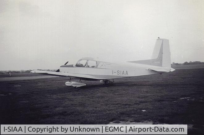 I-SIAA, SIAI-Marchetti S-205-18F C/N 002, Taken at Southend Airport