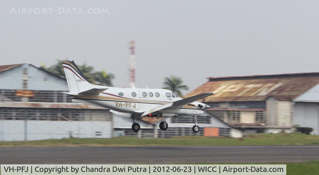 VH-PFJ, 2000 Raytheon C90A King Air C/N LJ-1586, Every Saturday him landing in BDO.