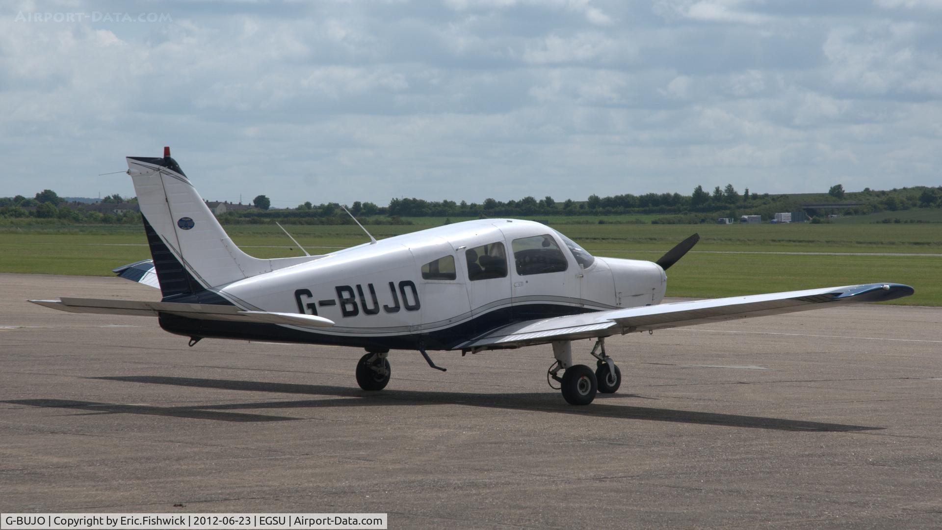 G-BUJO, 1977 Piper PA-28-161 Cherokee Warrior II C/N 28-7716077, 2. G-BUJO visiting Duxford.
