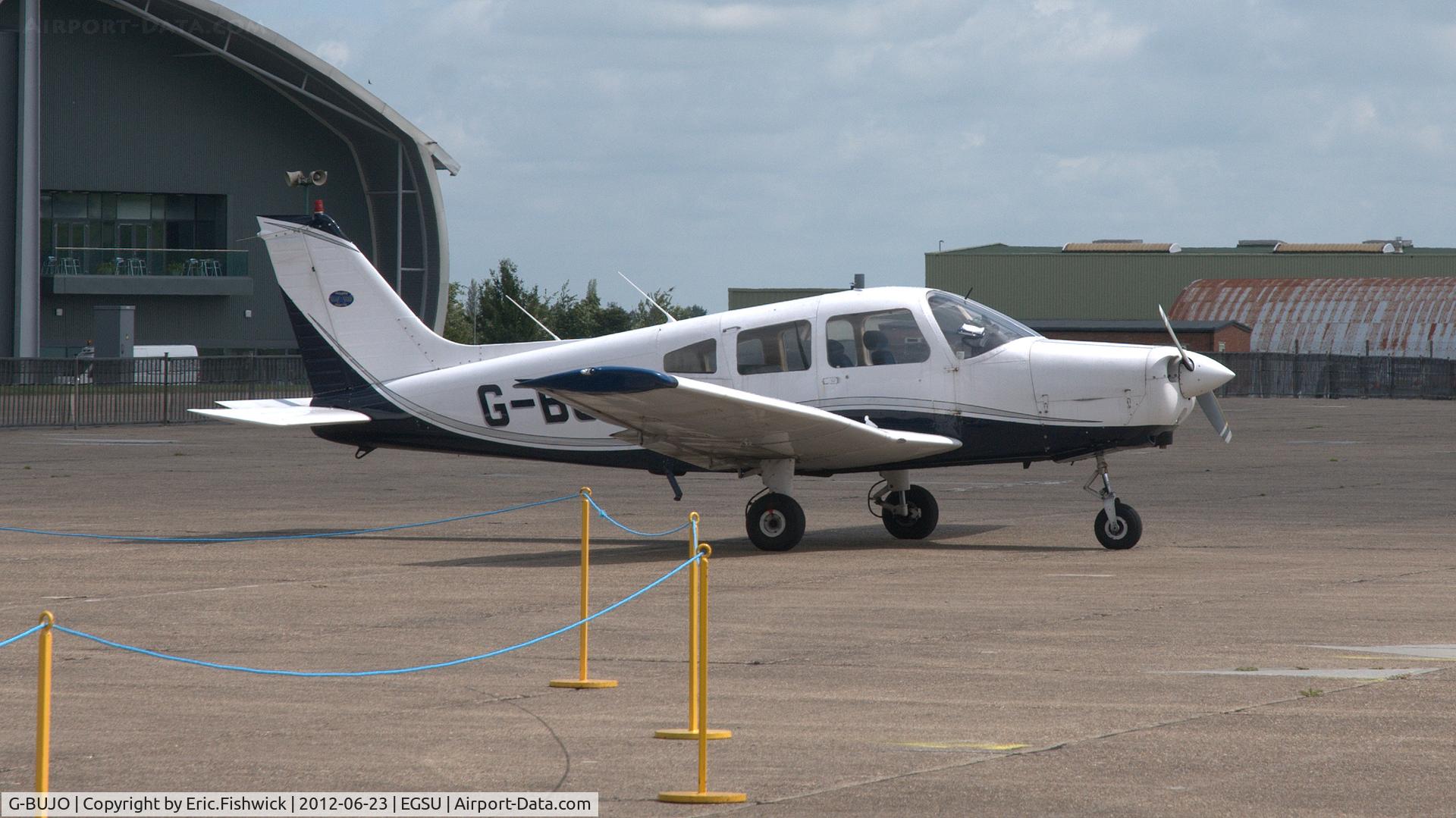 G-BUJO, 1977 Piper PA-28-161 Cherokee Warrior II C/N 28-7716077, 3. G-BUJO visiting Duxford.