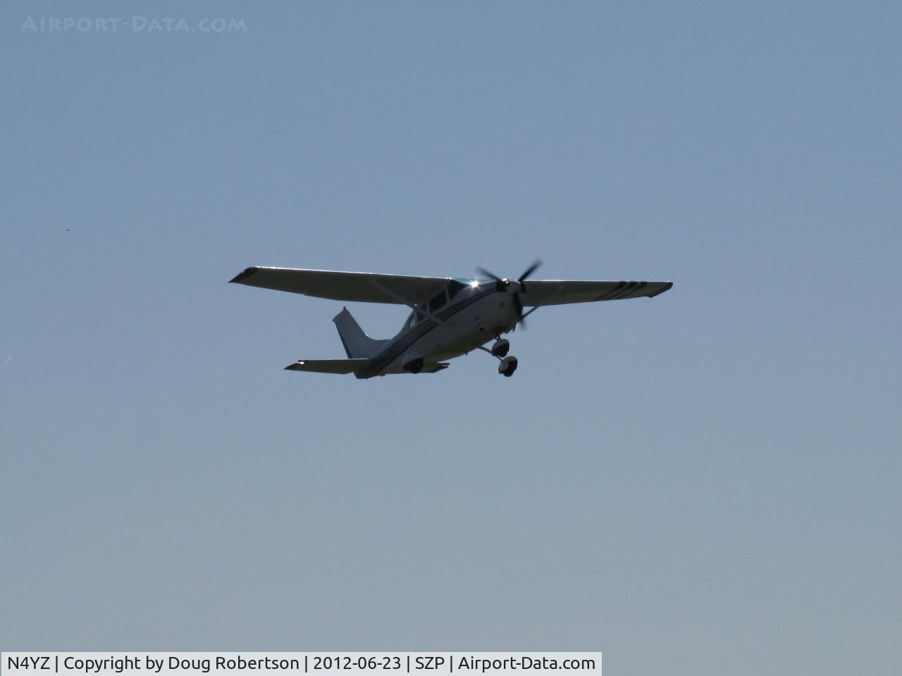 N4YZ, 1977 Cessna U206G Stationair C/N U20603702, 1977 Cessna U206G STATIONAIR 6, Continental IO-520-F 300/285 Hp, takeoff climb Rwy 22
