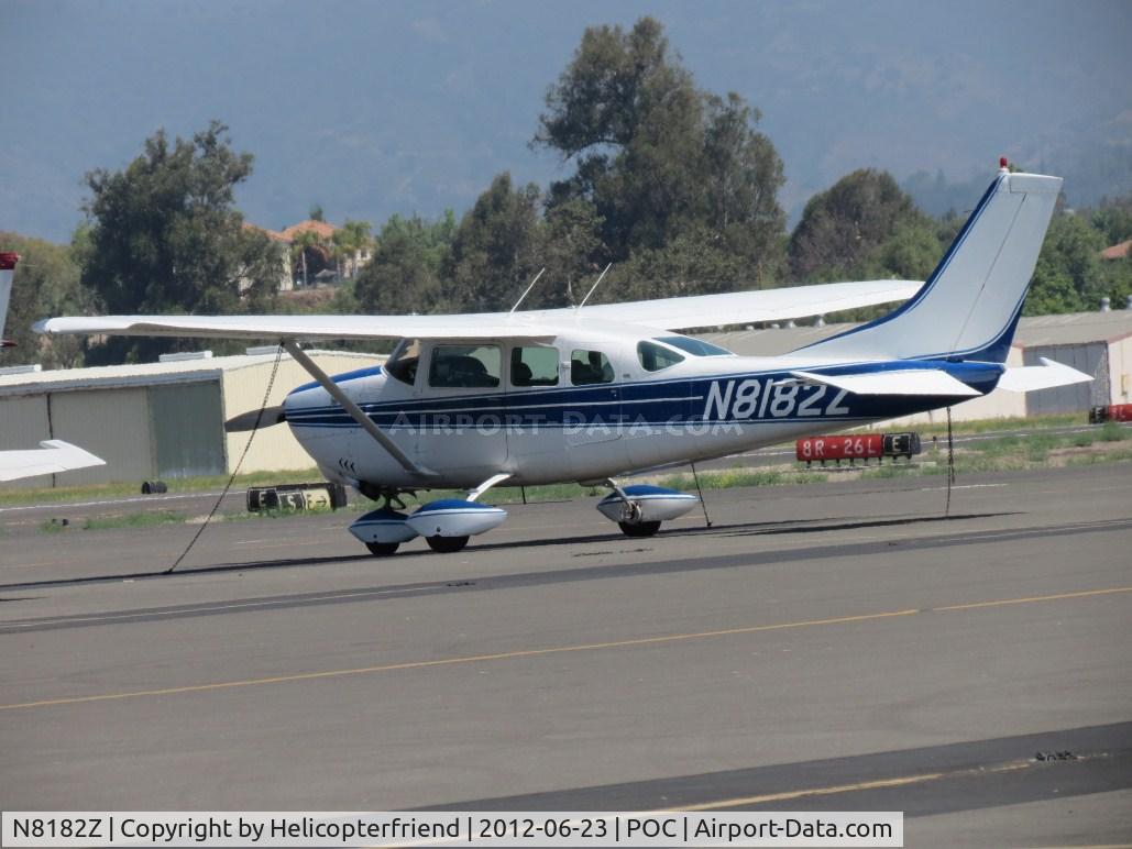 N8182Z, 1963 Cessna 210-5(205) C/N 205-0182, Parked in transient parking
