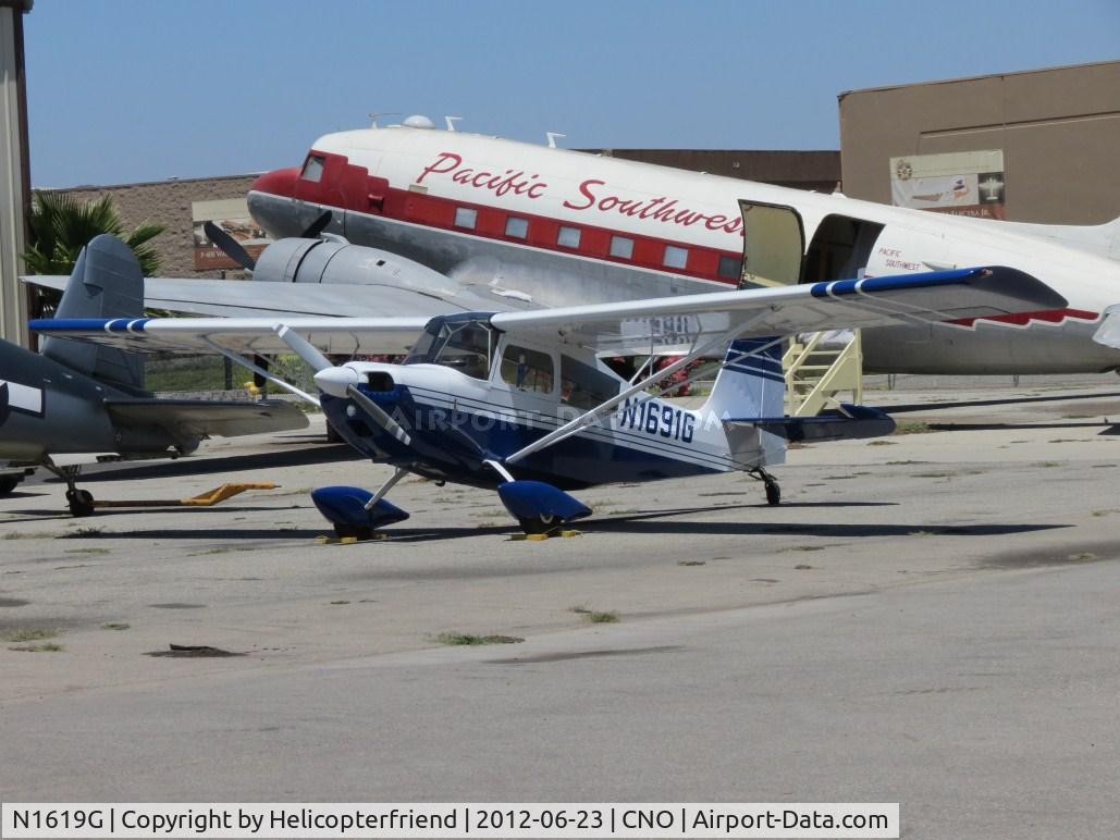 N1619G, 1968 Champion 7KCAB C/N 122, Parked southeast of Planes of Fame Museum