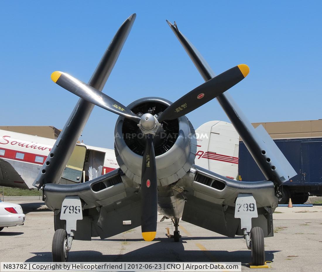 N83782, 1942 Vought F4U-1 Corsair C/N 3884 (Bu 17799), Double Wasp is a two-row, 18-cylinder, air-cooled radial aircraft engine with a displacement of 2,804 in