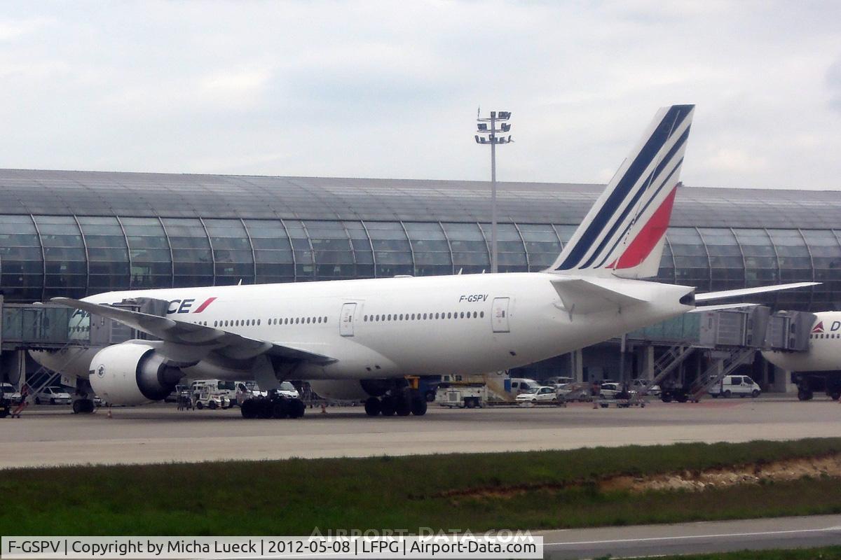 F-GSPV, 2002 Boeing 777-228/ER C/N 28684, At Charles de Gaulle