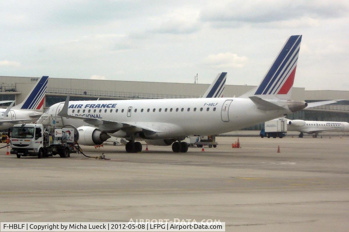 F-HBLF, 2008 Embraer 190AR (ERJ-190-100IGW) C/N 19000158, At Charles de Gaulle