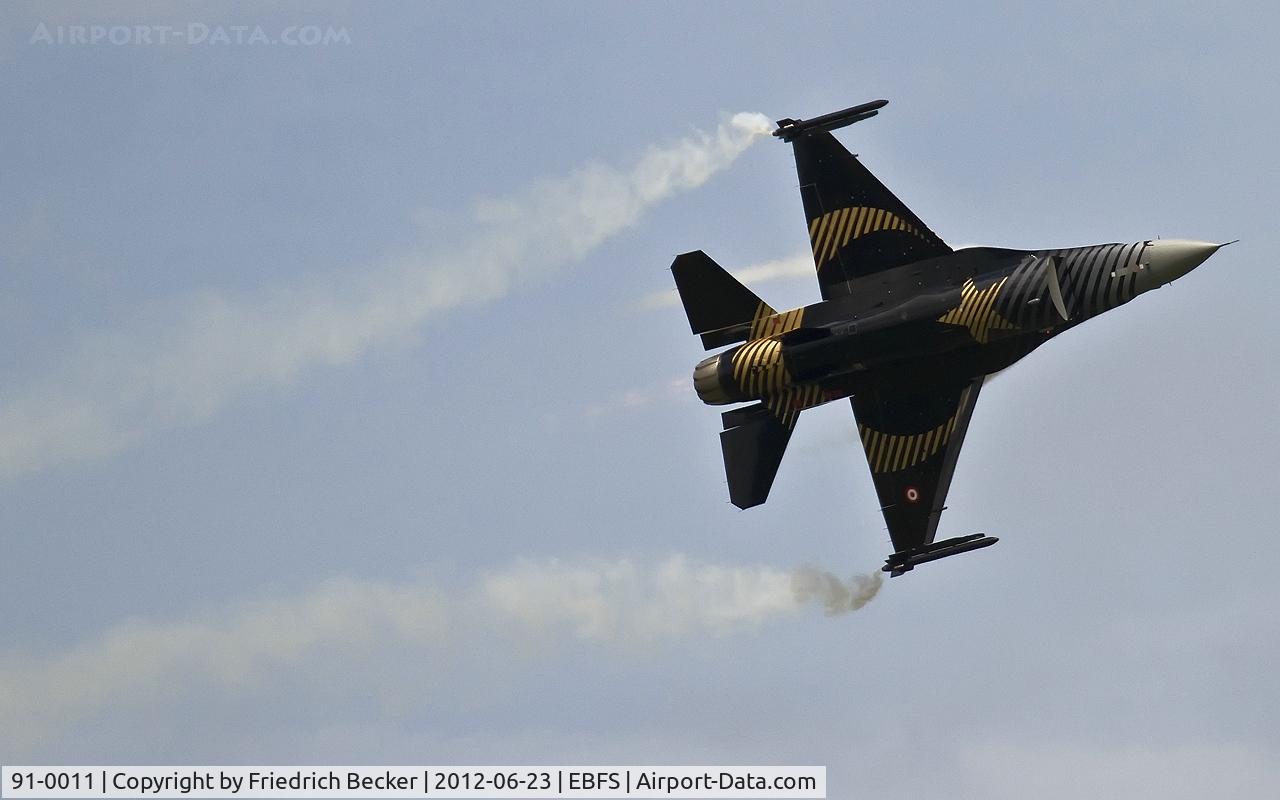 91-0011, TAI (Turkish Aerospace Industries) F-16C Fighting Falcon C/N 4R-91, flying display