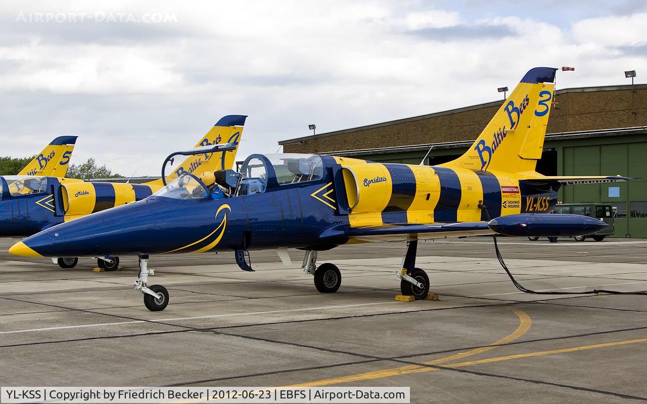 YL-KSS, Aero L-39C Albatros C/N 934646, Baltic Bees No.3 prepares for a training mission