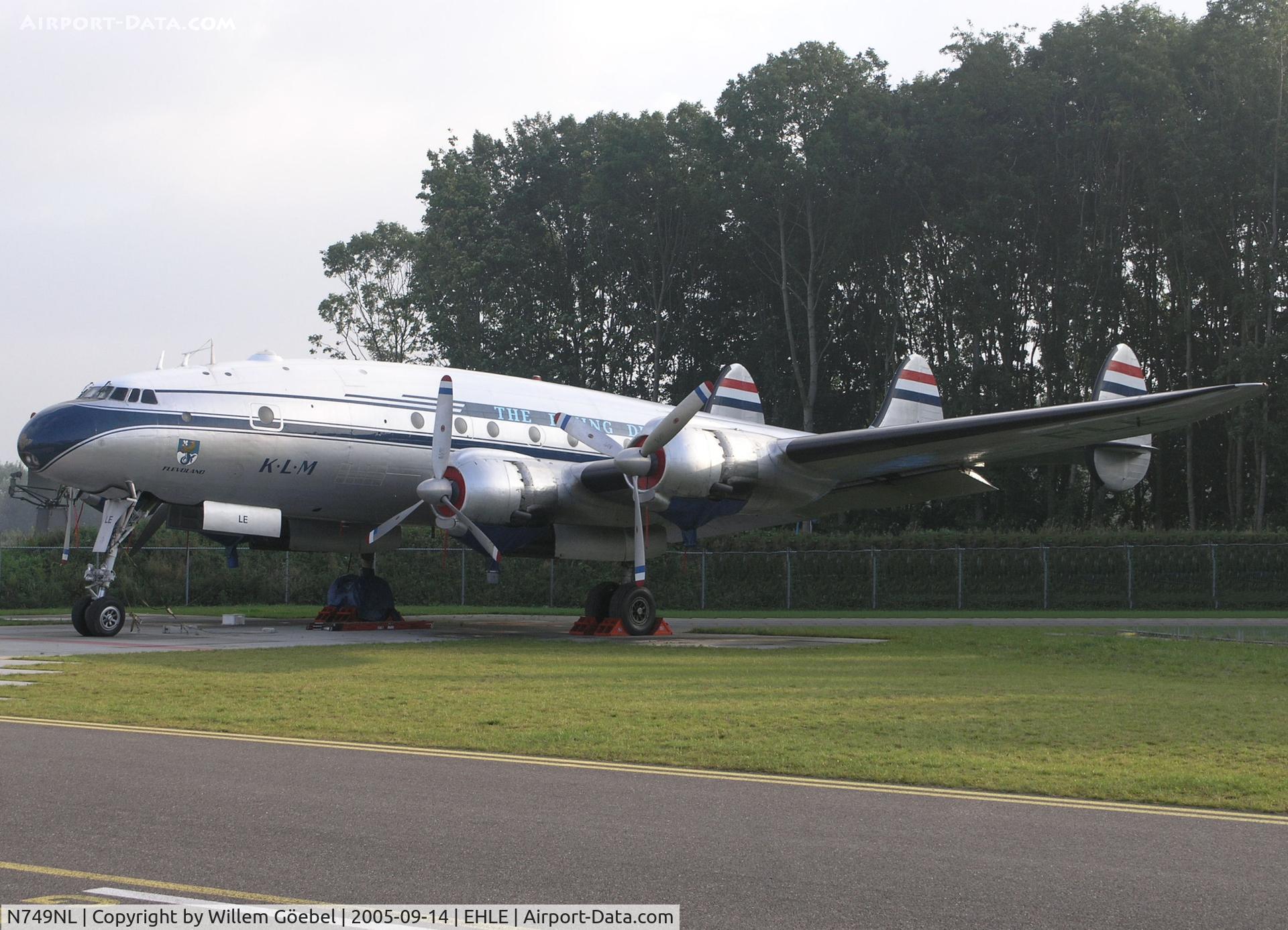 N749NL, 1949 Lockheed L-749-79 Constellation C/N 2604, Parking on Lelystad Airport 