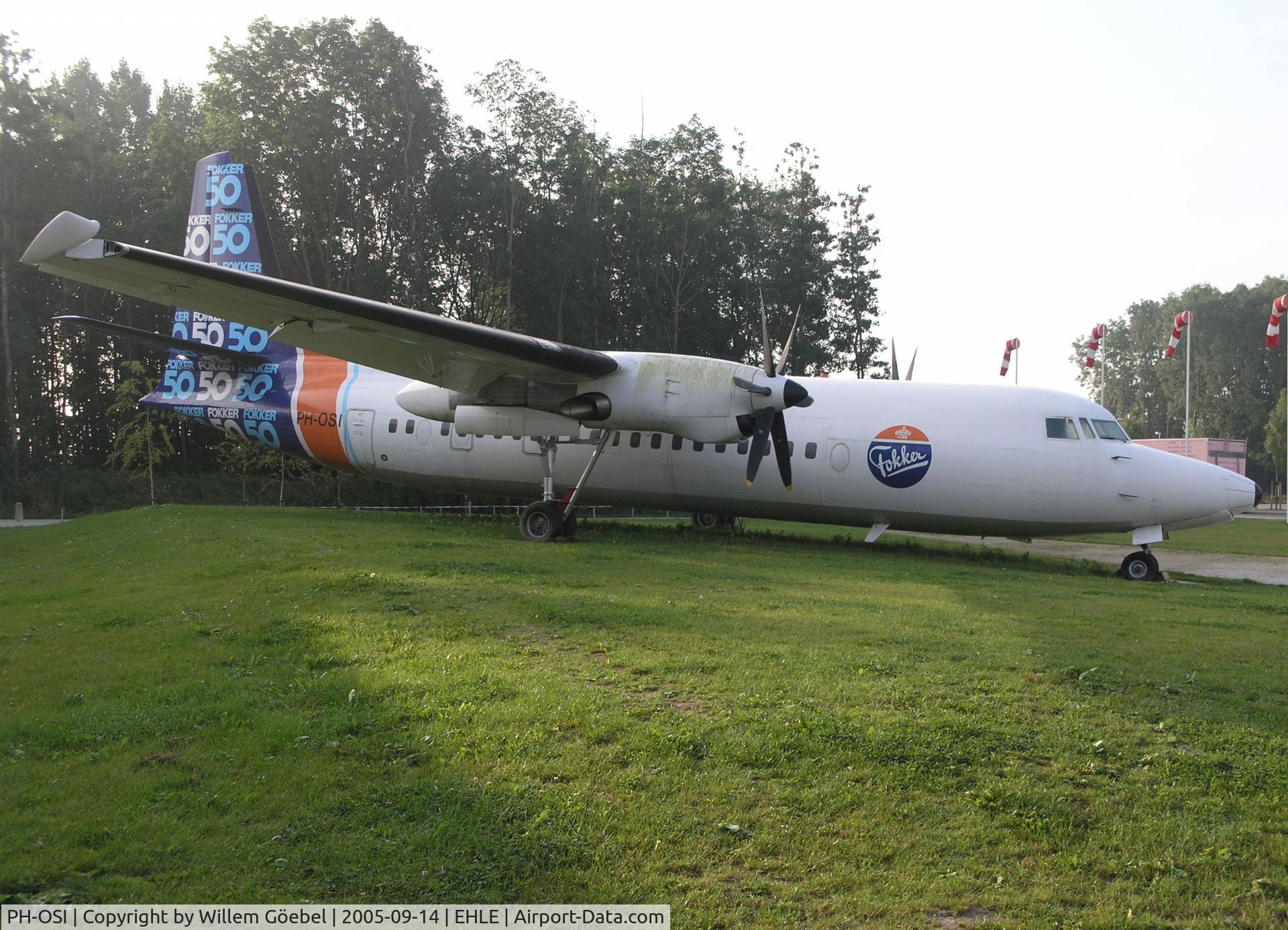 PH-OSI, 1986 Fokker 50 C/N 10688, Parking on Lelystad Airport 