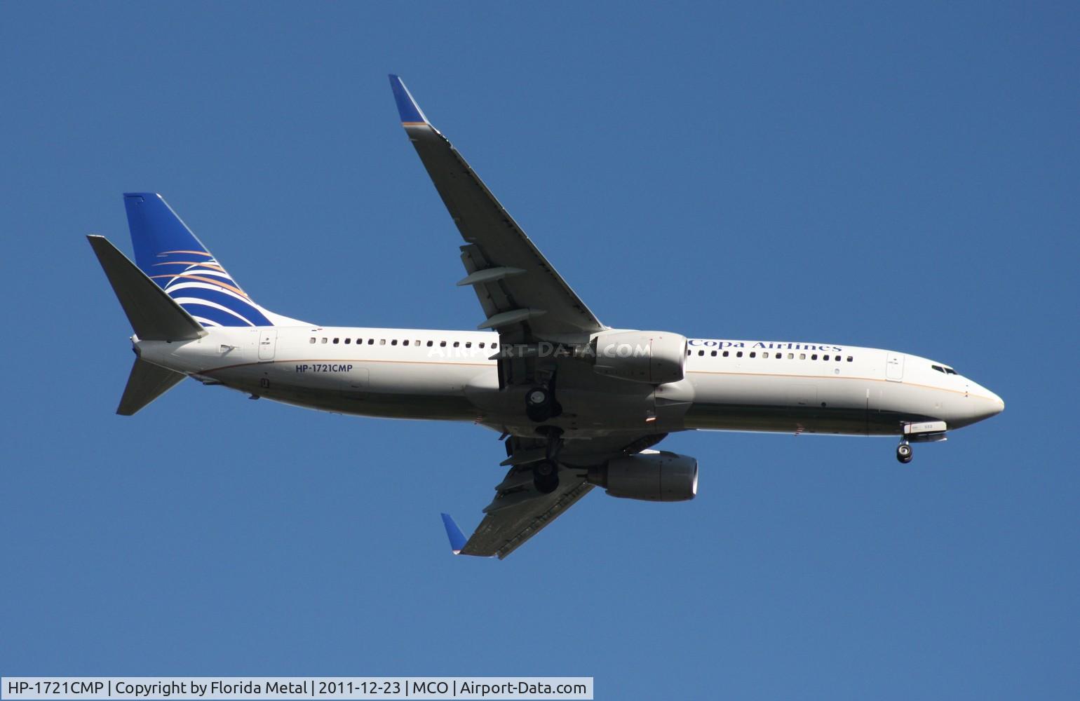 HP-1721CMP, 2011 Boeing 737-8V3 C/N 40362, Copa 737-800