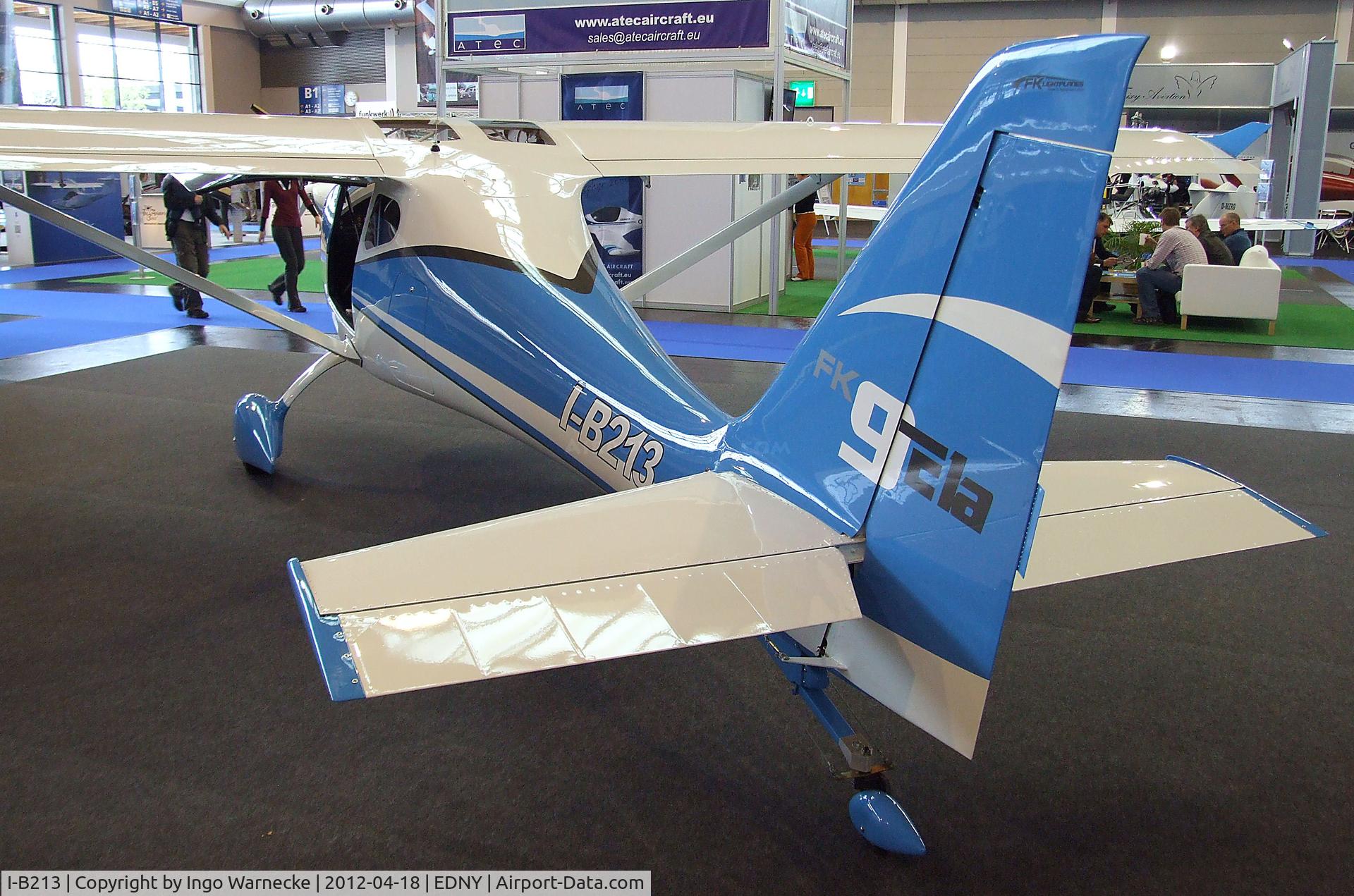 I-B213, B & F Technik FK-9 ELA C/N Not found I-B213, B & F Funk FK9 ELA at the AERO 2012, Friedrichshafen