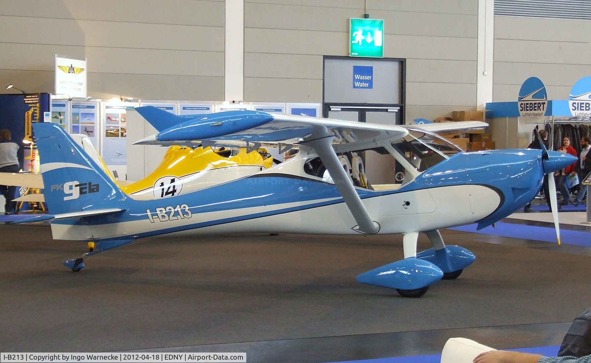 I-B213, B & F Technik FK-9 ELA C/N Not found I-B213, B & F Funk FK9 ELA at the AERO 2012, Friedrichshafen