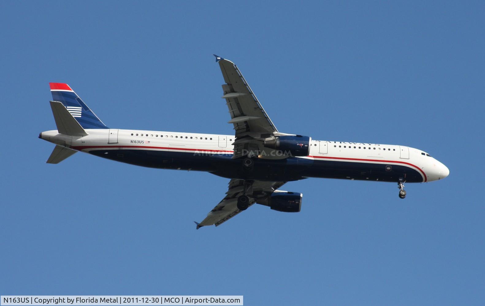N163US, 2001 Airbus A321-211 C/N 1417, US Airways A321