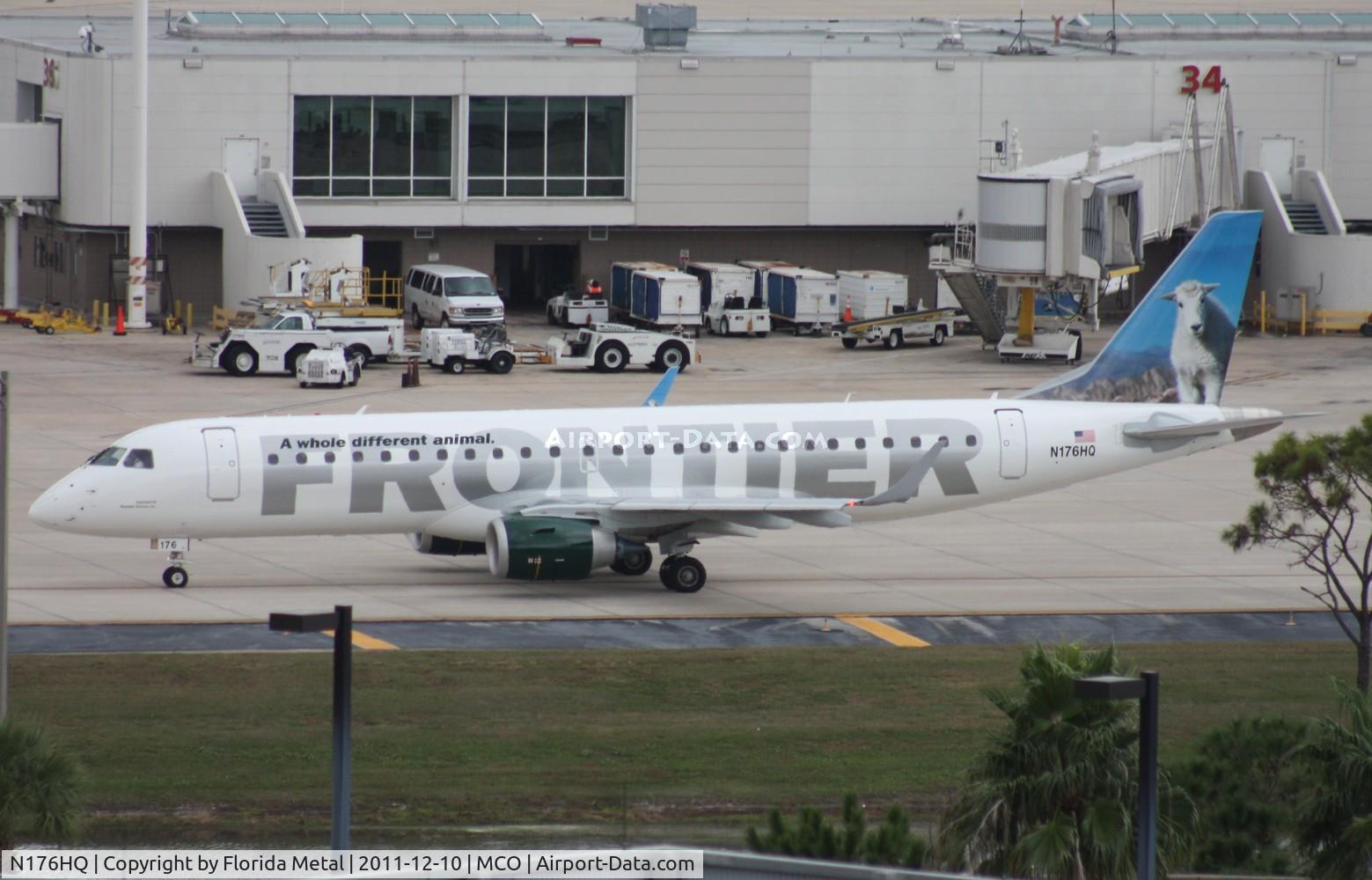 N176HQ, 2011 Embraer 190AR (ERJ-190-100IGW) C/N 19000461, Scooter E190