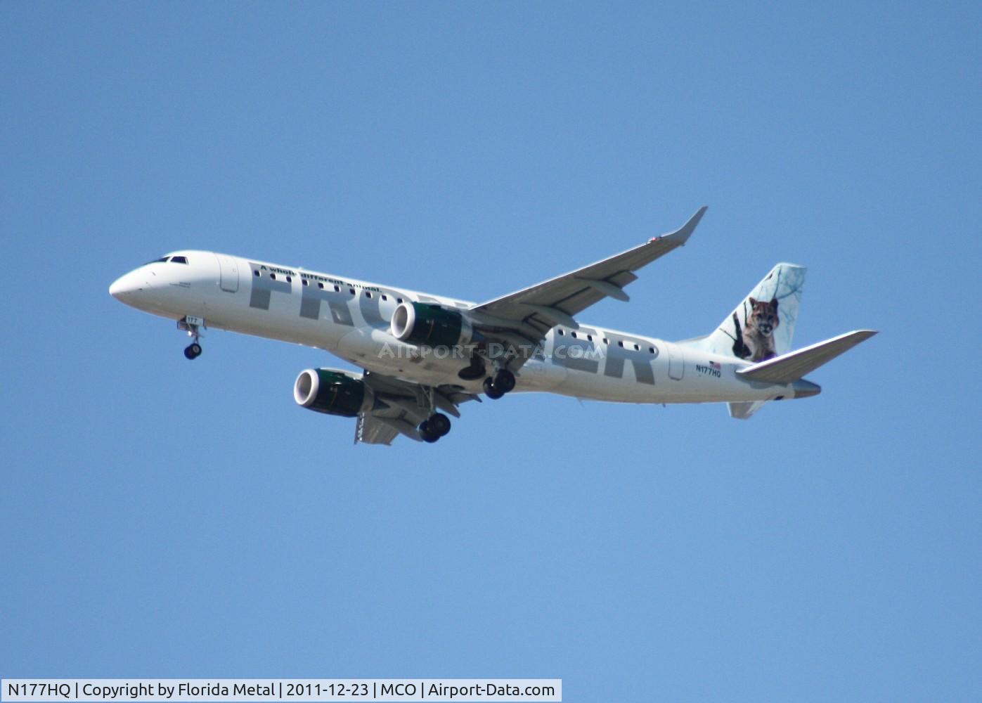 N177HQ, 2011 Embraer 190AR (ERJ-190-100IGW) C/N 19000481, Mountain lion