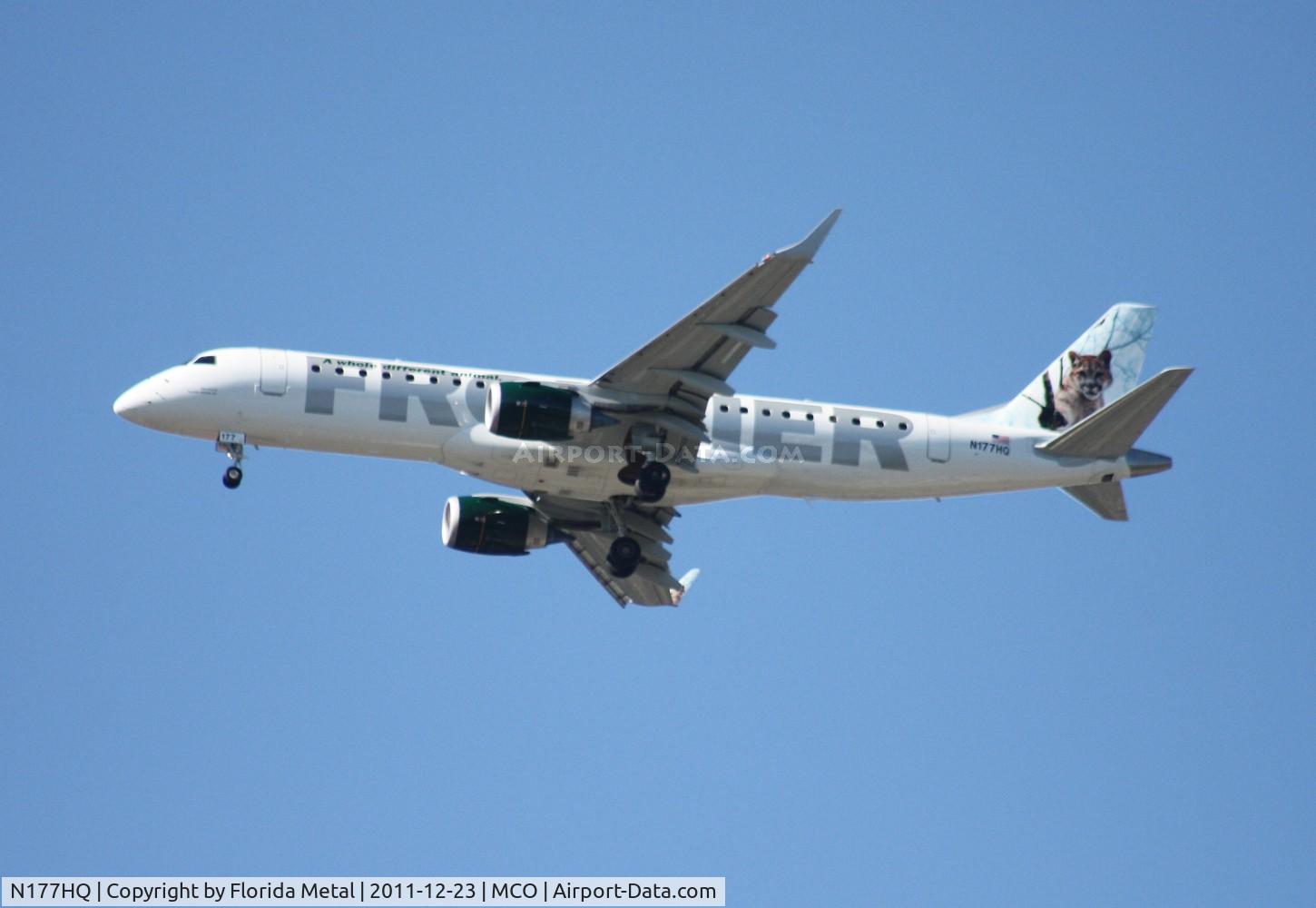 N177HQ, 2011 Embraer 190AR (ERJ-190-100IGW) C/N 19000481, Mountain Lion E190