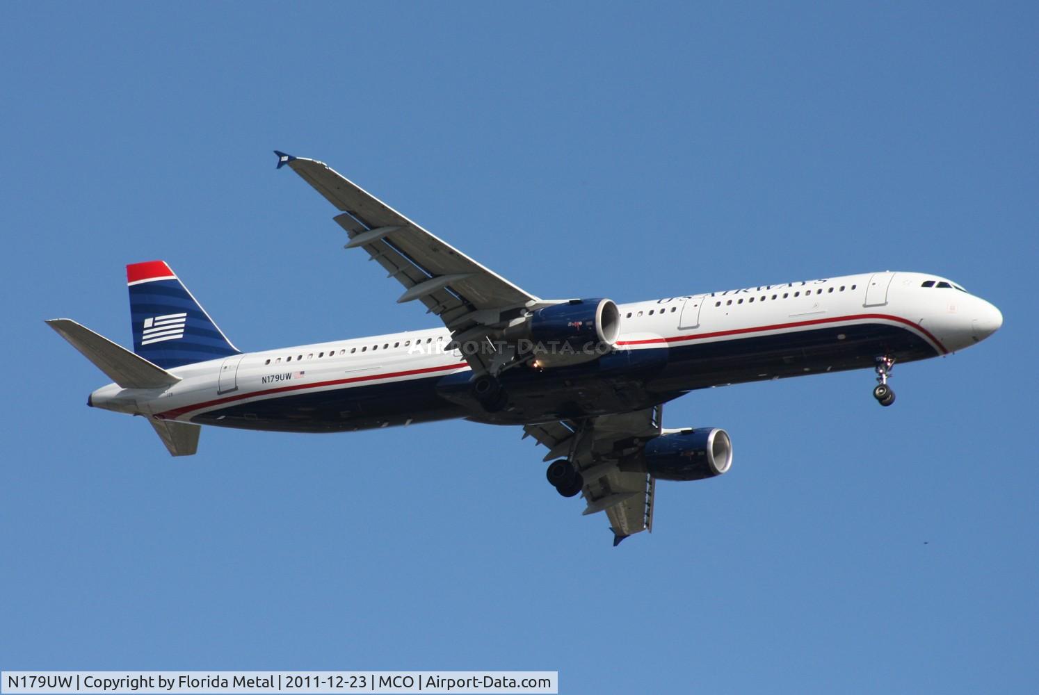 N179UW, 2001 Airbus A321-211 C/N 1521, US Airways A321