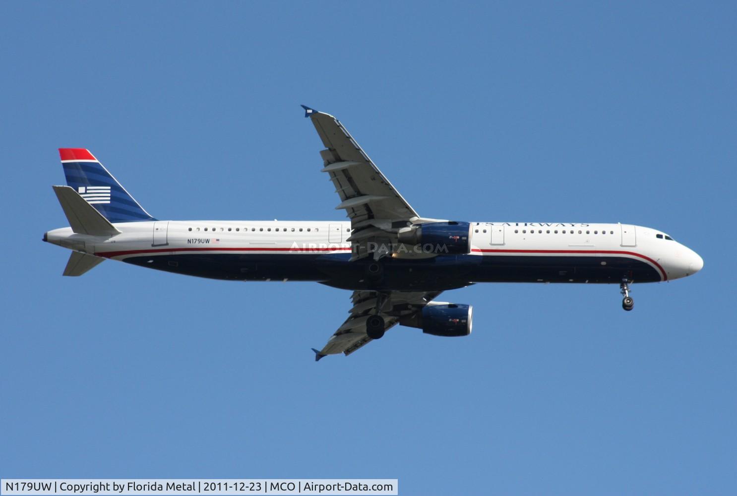 N179UW, 2001 Airbus A321-211 C/N 1521, US Airways A321