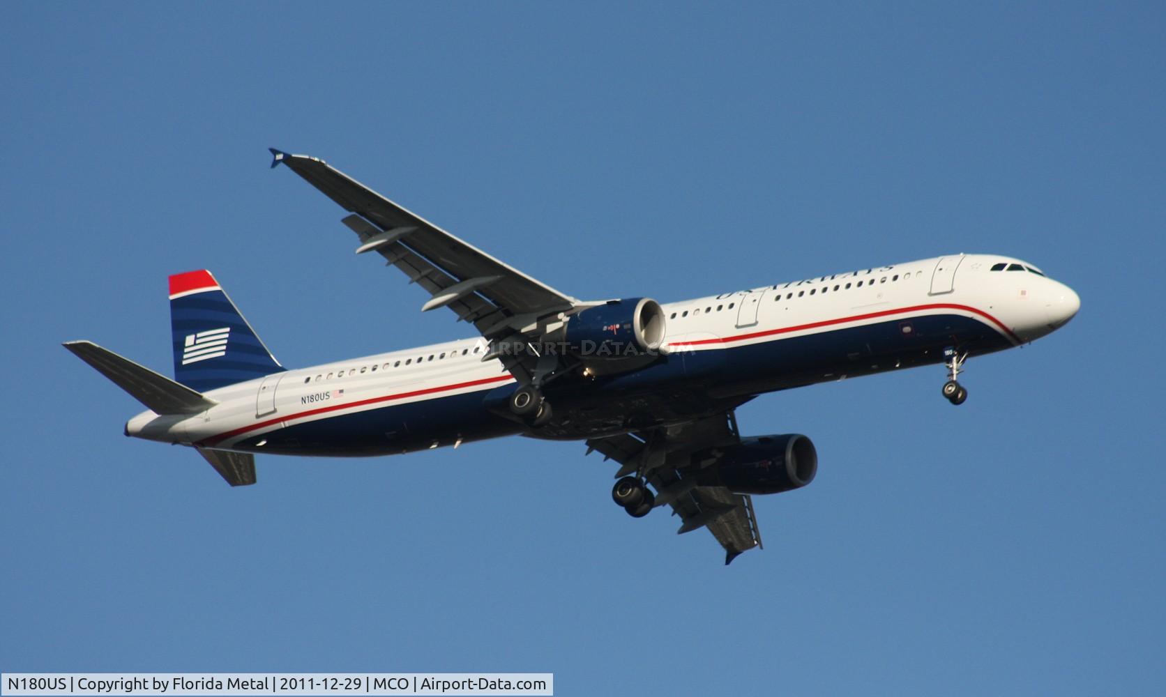 N180US, 2001 Airbus A321-211 C/N 1525, US Airways A321