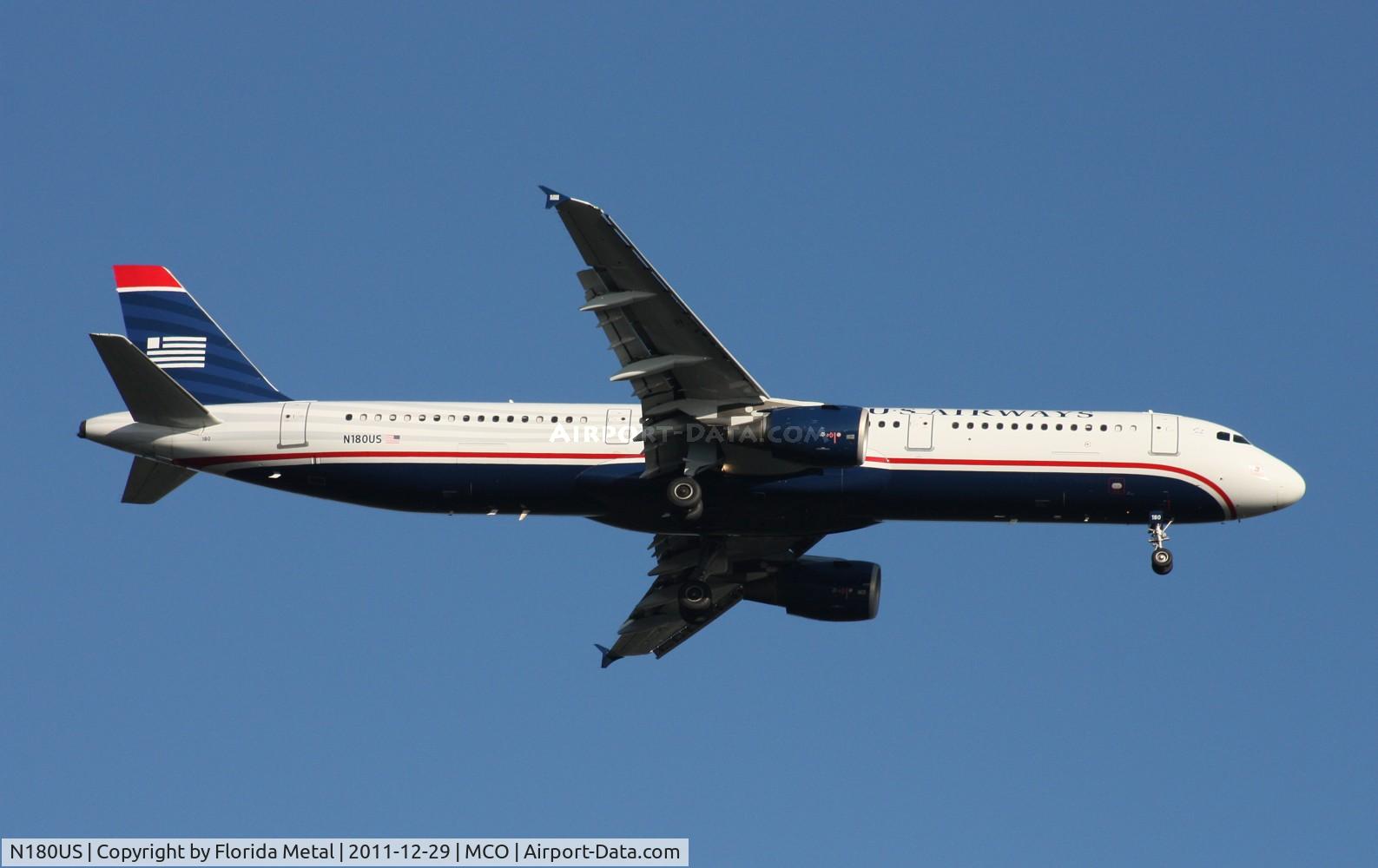 N180US, 2001 Airbus A321-211 C/N 1525, US Airways A321