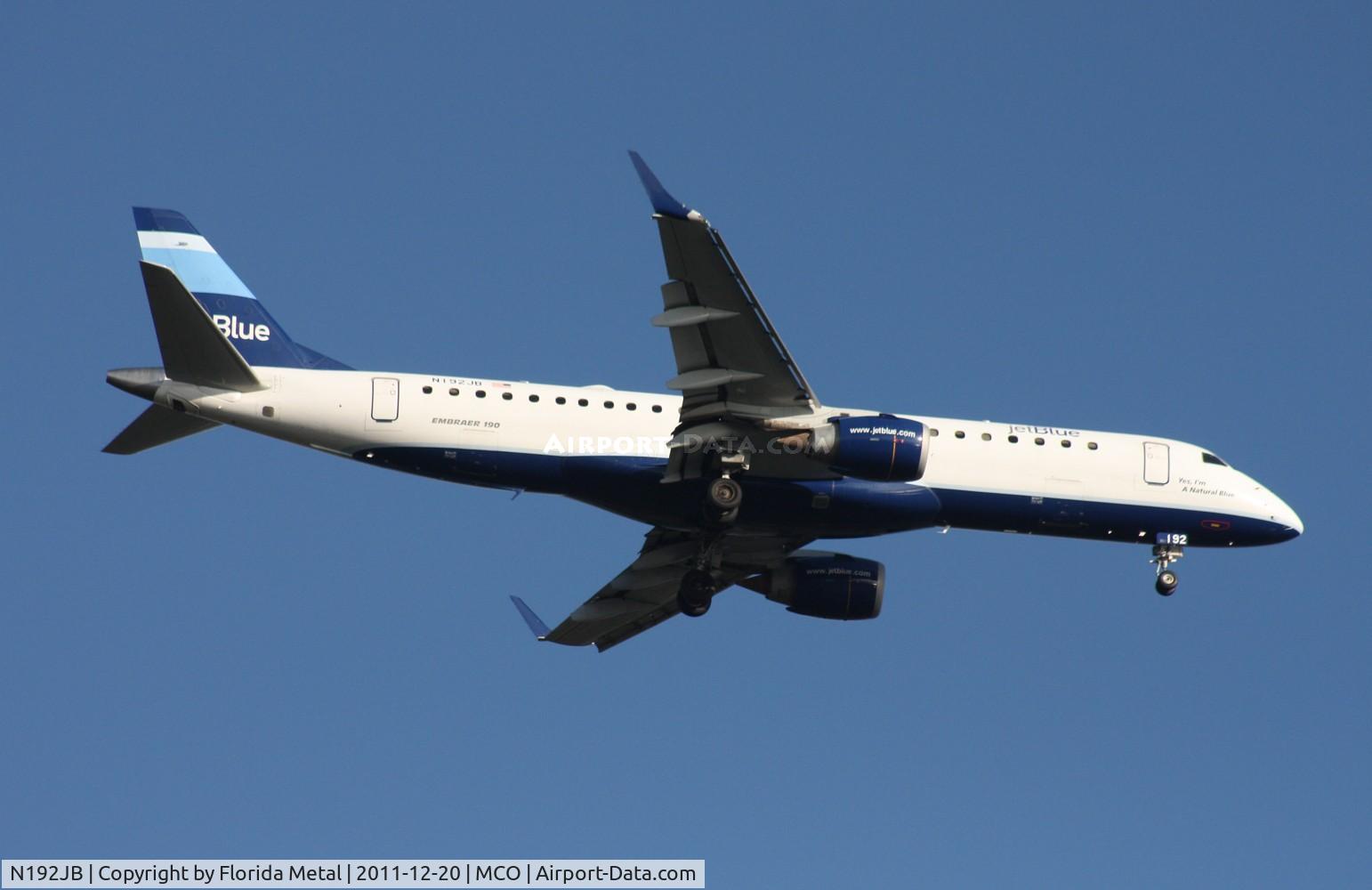 N192JB, 2005 Embraer 190AR (ERJ-190-100IGW) C/N 19000014, Jet Blue E190
