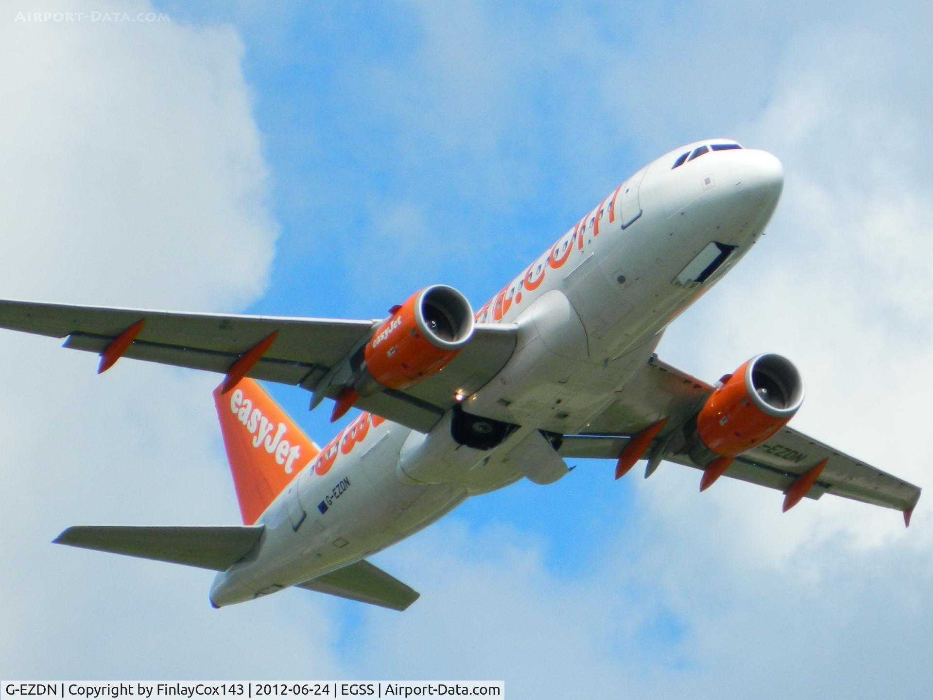 G-EZDN, 2008 Airbus A319-111 C/N 3569, easyJet Airbus A319-111 at London Stansted