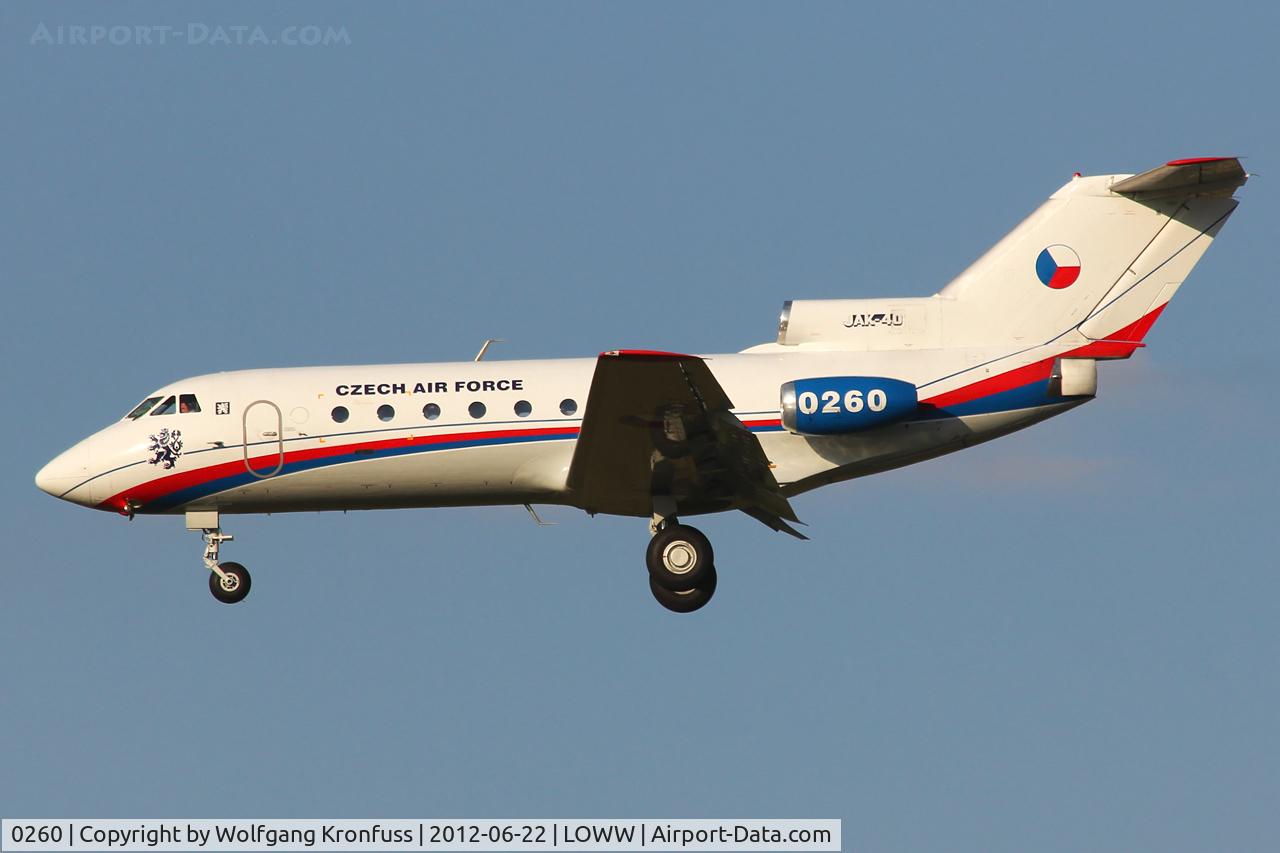0260, 1978 Yakovlev Yak-40 C/N 9940260, Czech Air Force