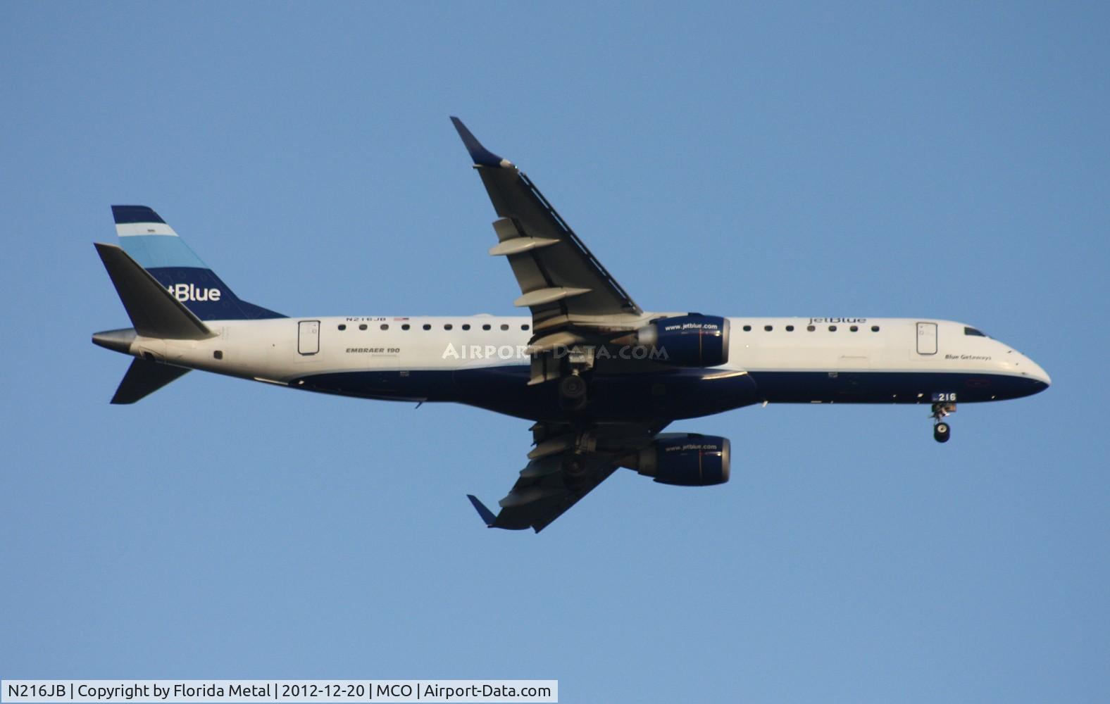 N216JB, 2006 Embraer 190AR (ERJ-190-100IGW) C/N 19000026, Jet Blue E190