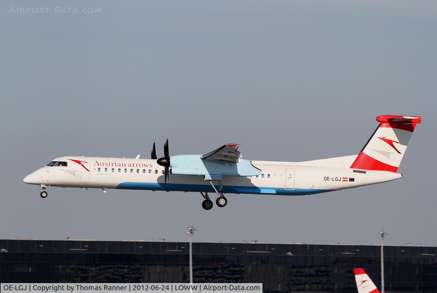 OE-LGJ, 2005 De Havilland Canada DHC-8-402Q Dash 8 C/N 4104, Austrian Arrows DHC 8