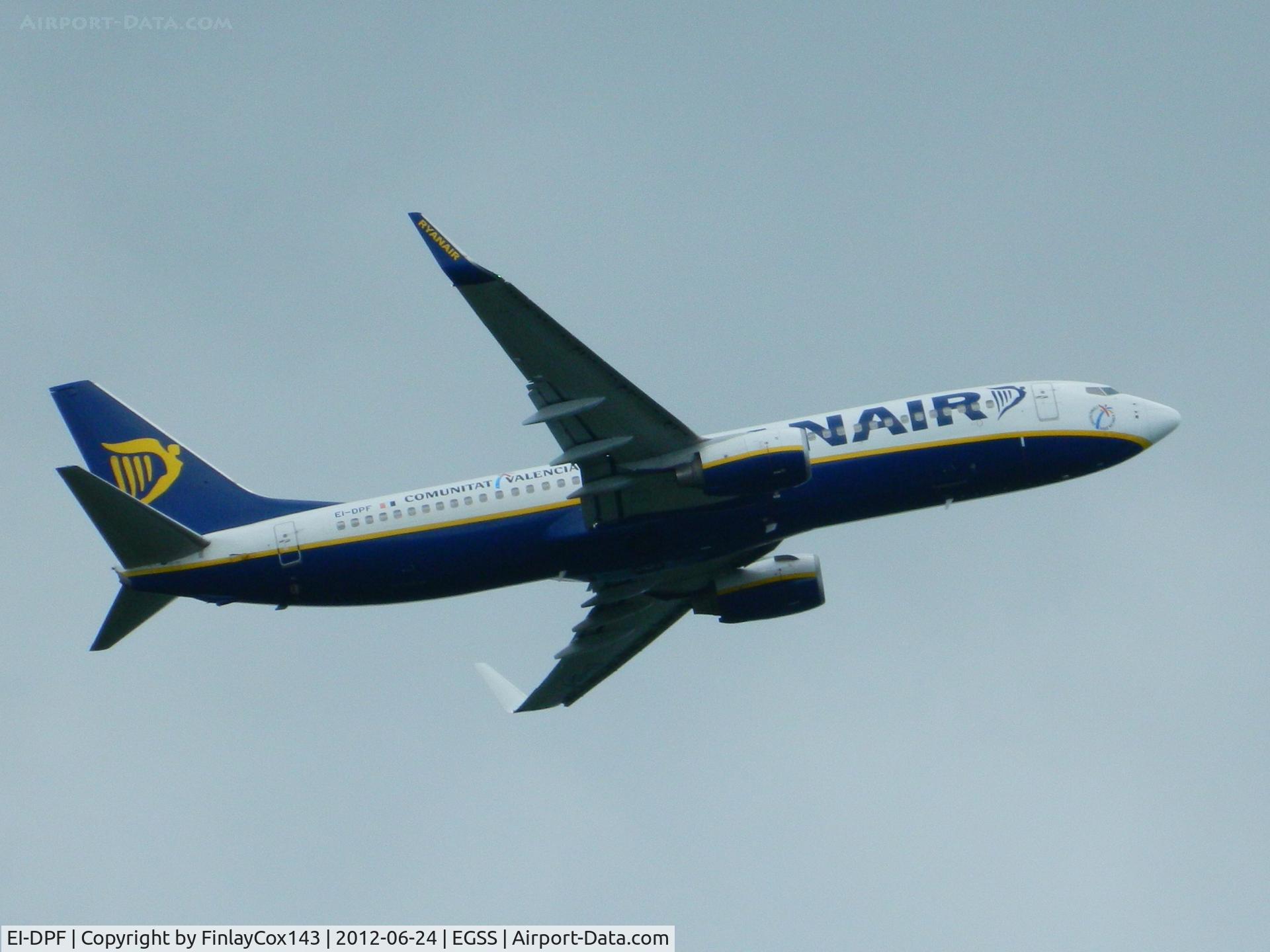 EI-DPF, 2007 Boeing 737-8AS C/N 33606, Ryanair Boeing 737-8AS at London Stansted