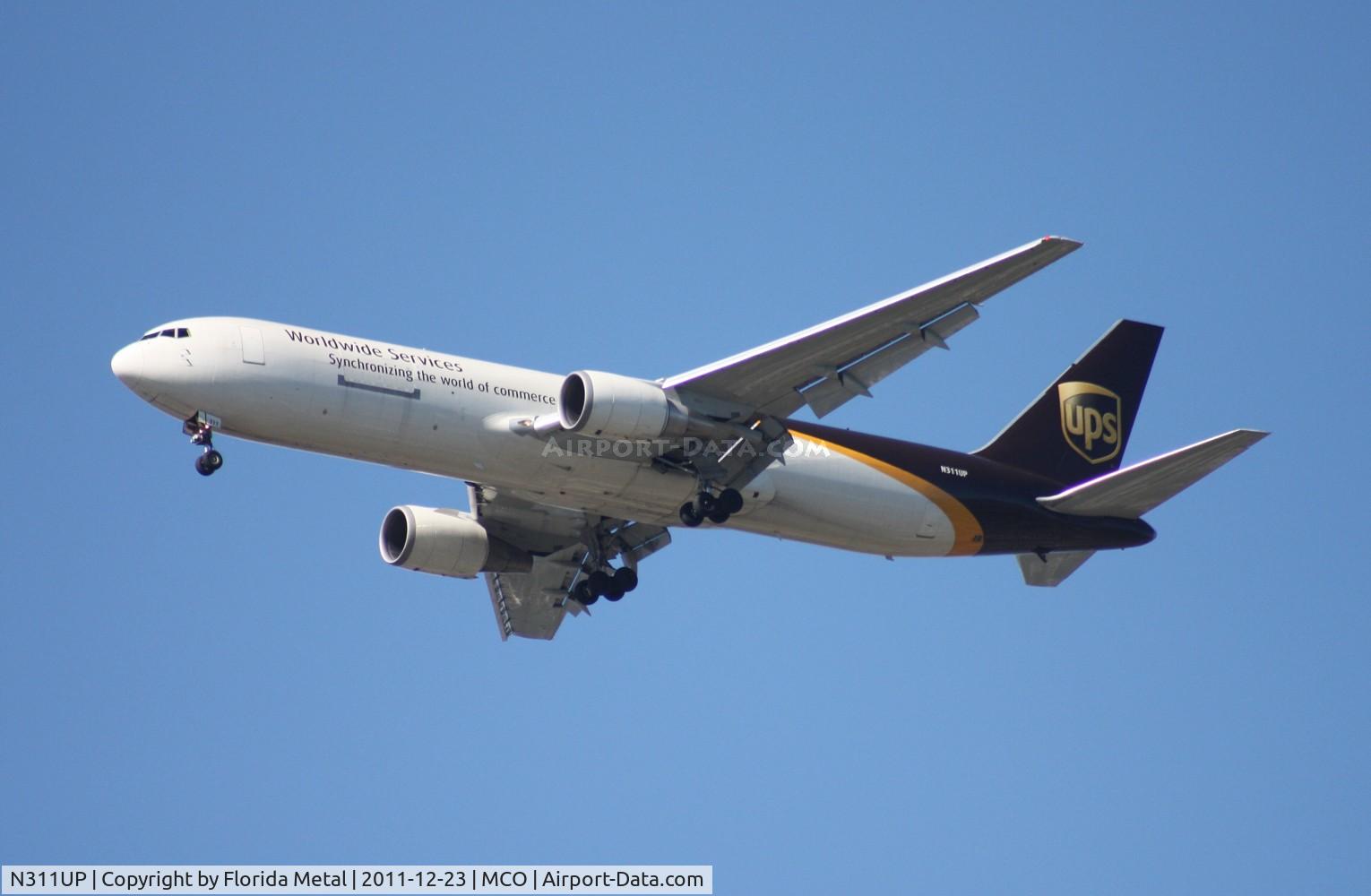 N311UP, 1996 Boeing 767-34AF C/N 27741, UPS 767-300