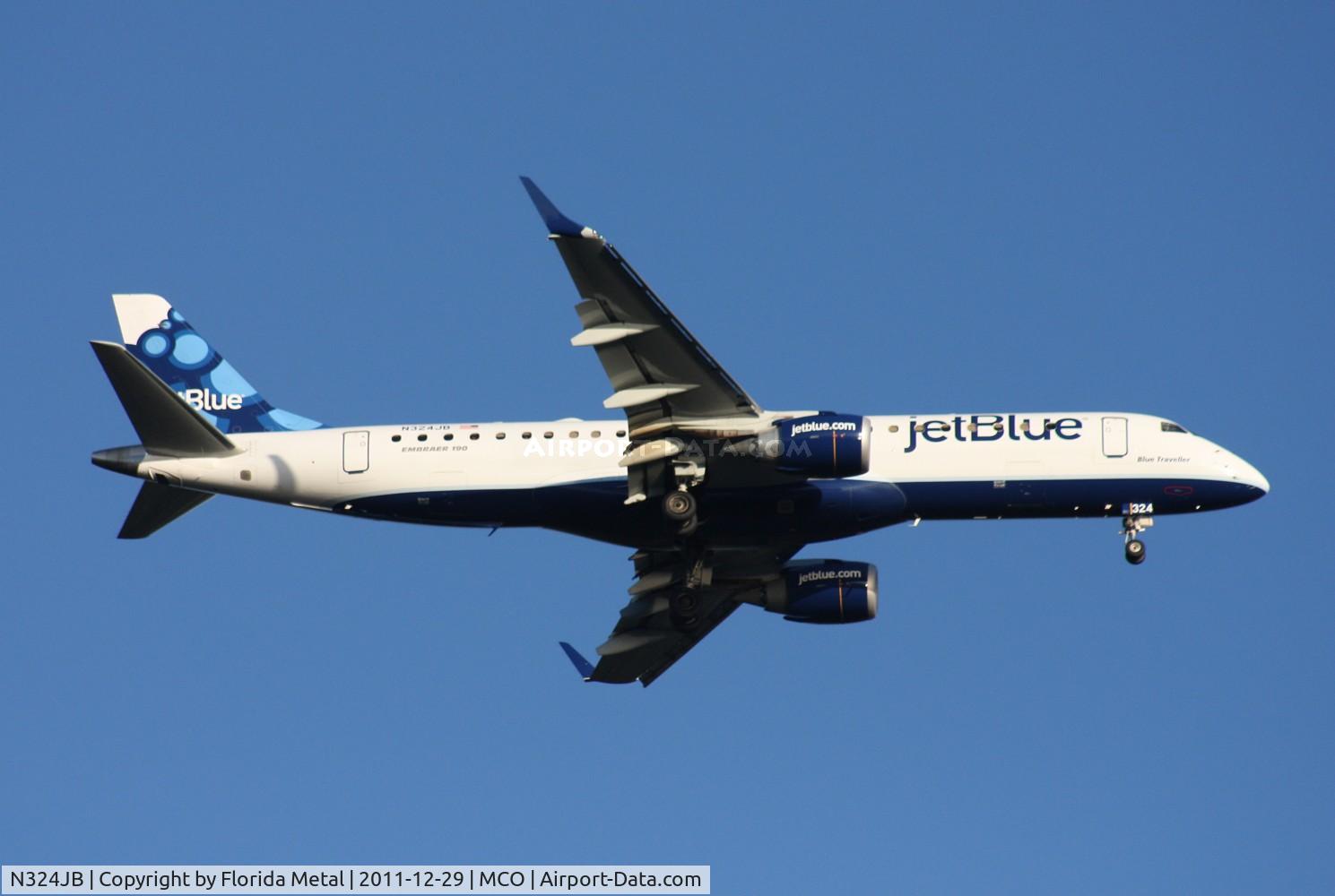 N324JB, 2010 Embraer ERJ-190-100 IGW 190AR C/N 19000388, Jet Blue E190