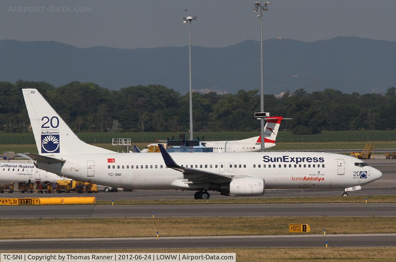 TC-SNI, 2005 Boeing 737-8FH C/N 29671, Sun Express Boeing 737