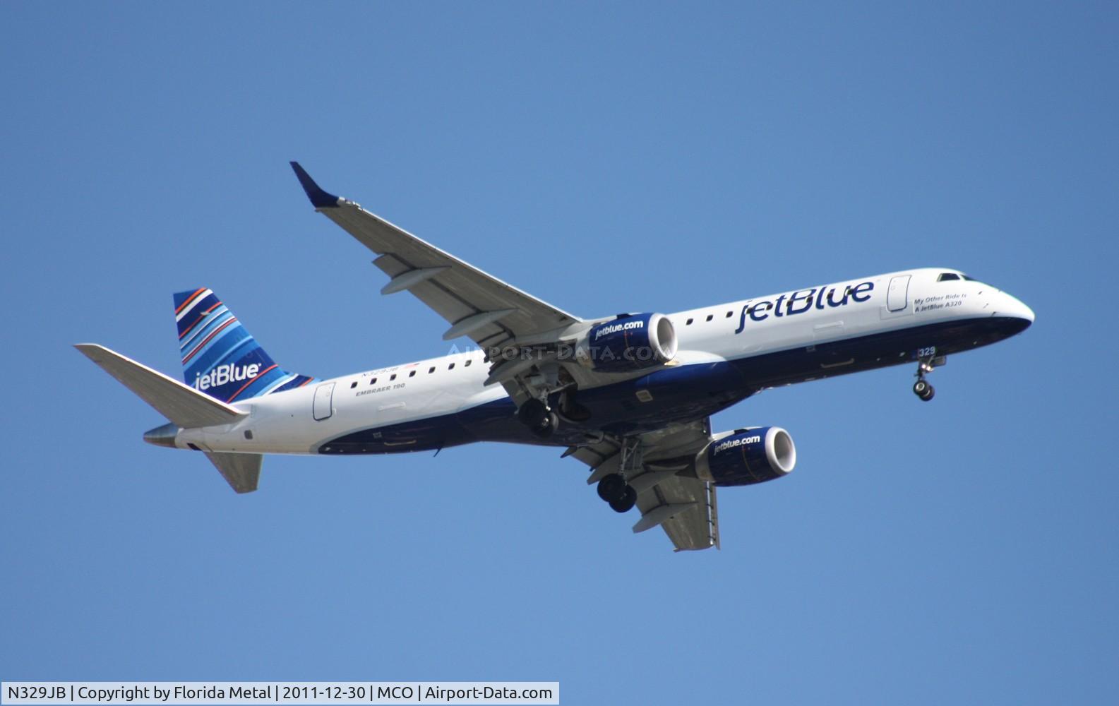 N329JB, Embraer ERJ-190-100 IGW 190AR C/N 19000433, Jet Blue E190