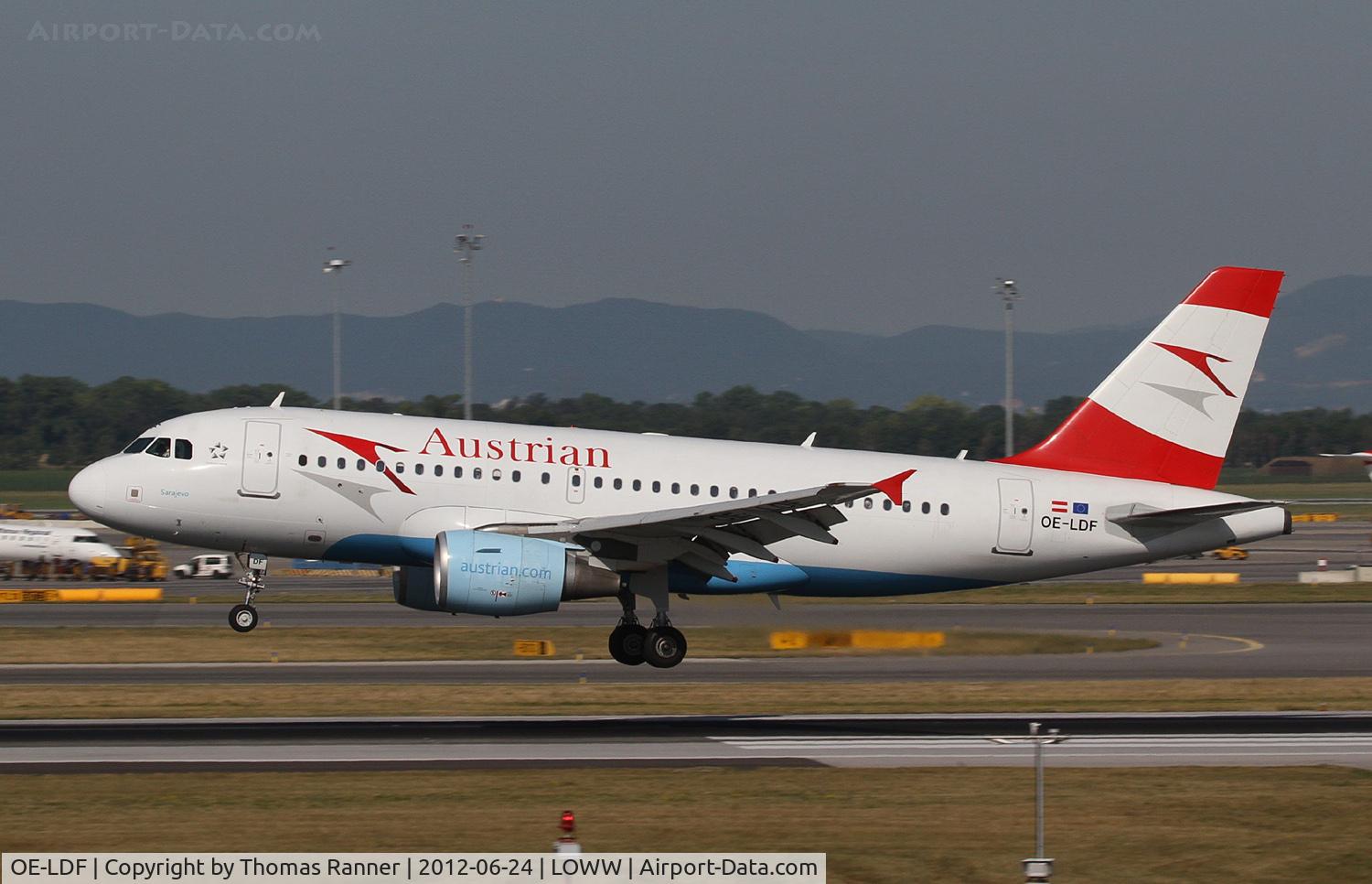 OE-LDF, 2005 Airbus A319-112 C/N 2547, Austrian Airlines Airbus A319