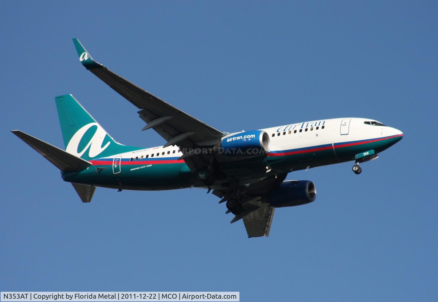 N353AT, Boeing 737-7BD C/N 36724, Air Tran 737