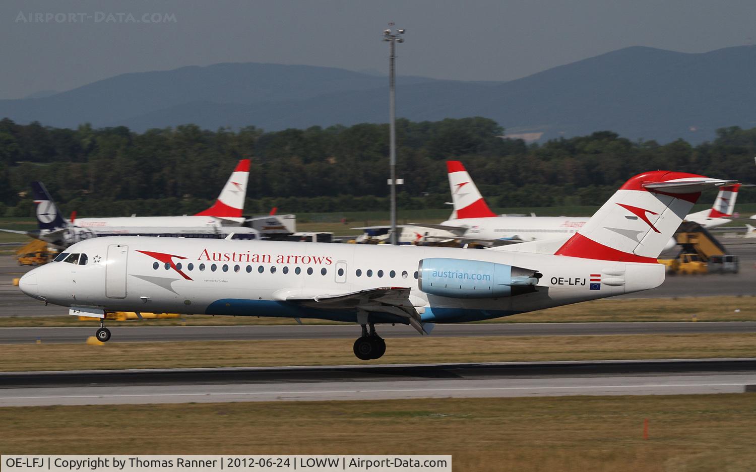 OE-LFJ, 1995 Fokker 70 (F-28-0070) C/N 11532, Austrian Arrows Fokker 70