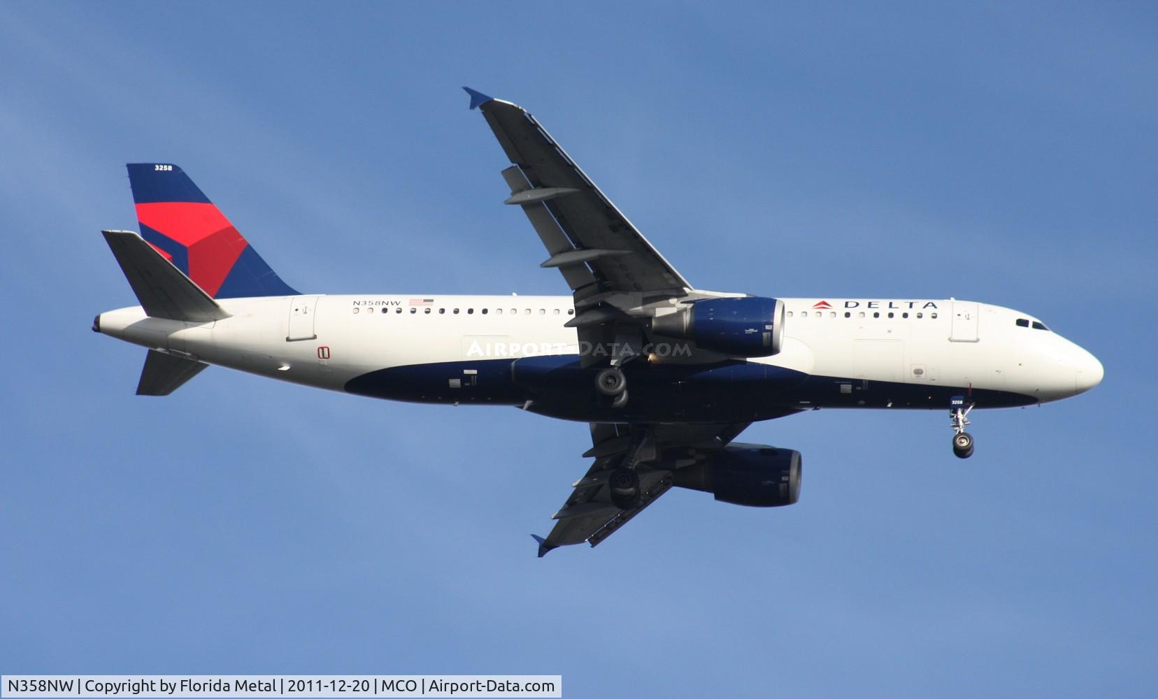 N358NW, 1998 Airbus A320-212 C/N 832, Delta A320