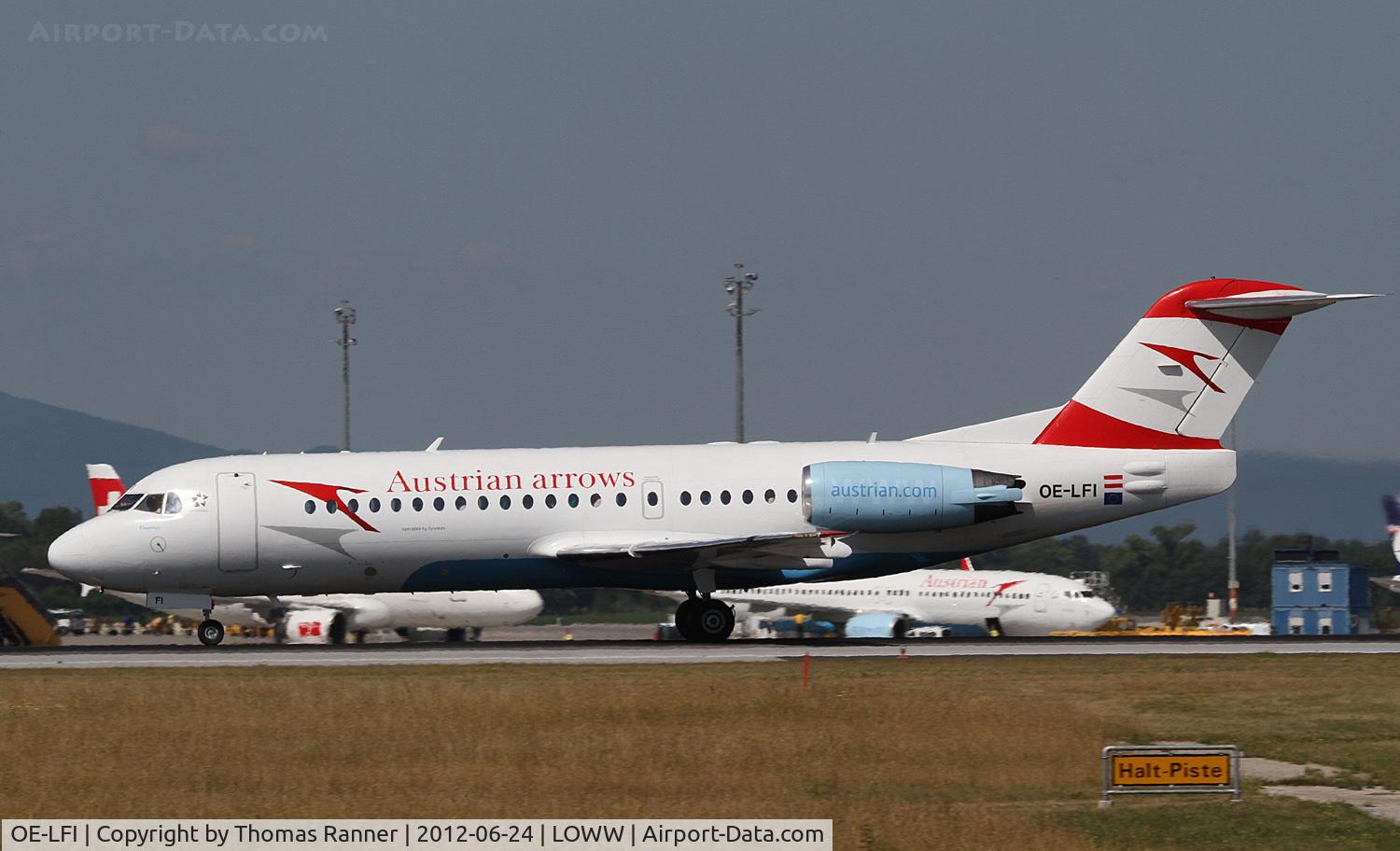 OE-LFI, 1995 Fokker 70 (F-28-0070) C/N 11529, Austrian Arrows Fokker 70