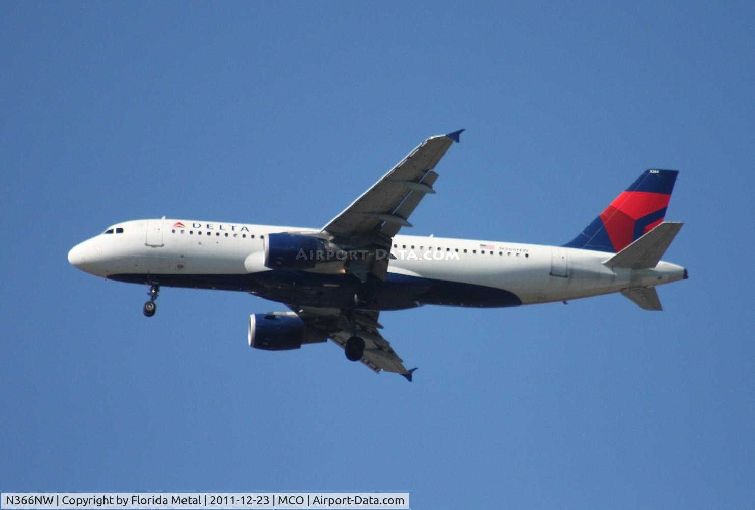 N366NW, 1999 Airbus A320-212 C/N 0981, Delta A320