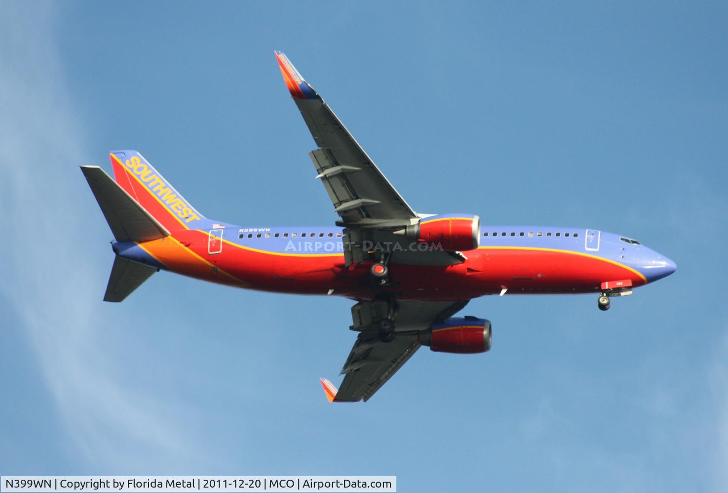 N399WN, 1995 Boeing 737-3H4 C/N 27693, Southwest 737