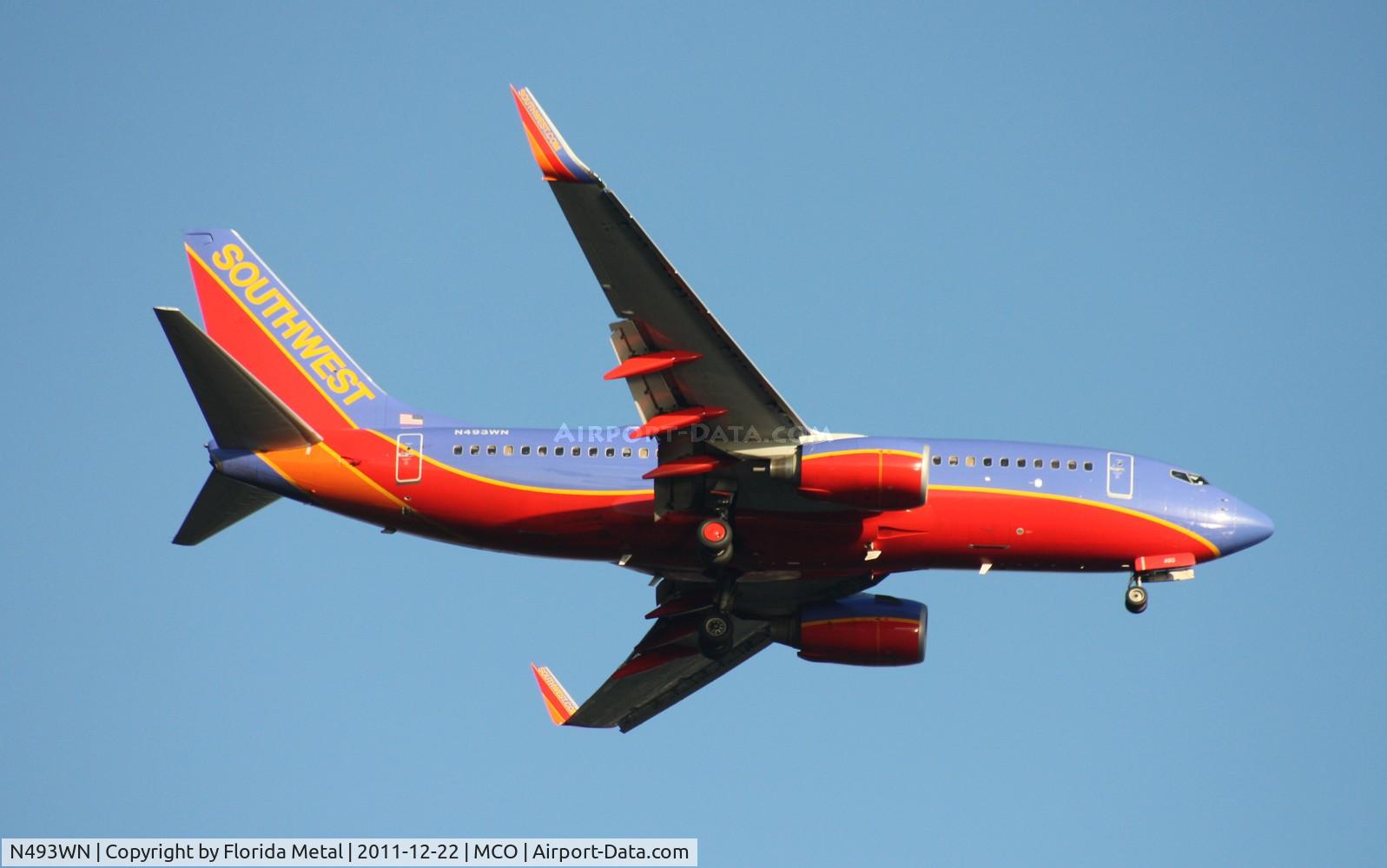 N493WN, 2004 Boeing 737-7H4 C/N 32477, Southwest 737