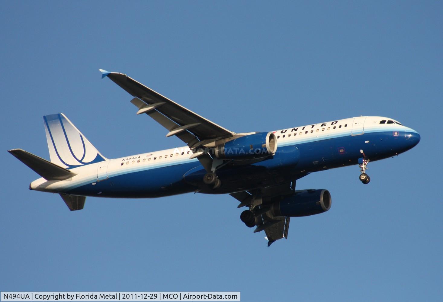 N494UA, 2002 Airbus A320-232 C/N 1840, United A320