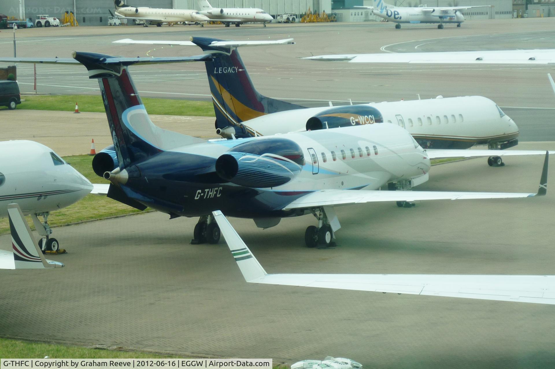 G-THFC, 2006 Embraer EMB-135BJ Legacy C/N 14500954, Parked near the Holiday Inn.