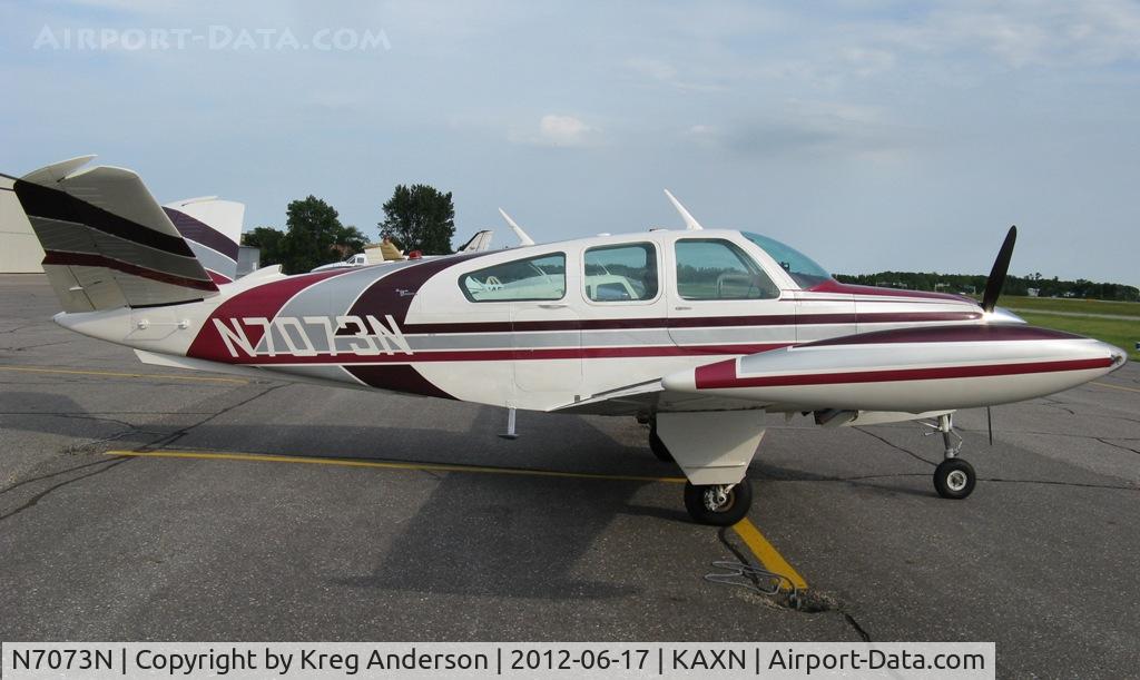 N7073N, 1967 Beech V35A Bonanza C/N D-8650, Beech V35A Bonanza on the line.