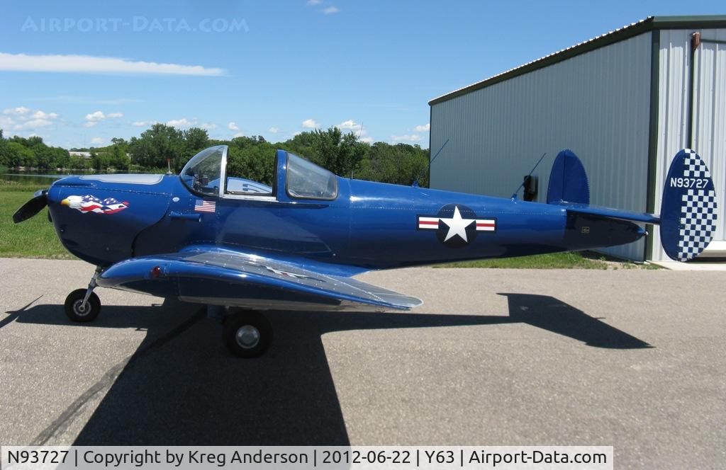N93727, 1946 Erco 415C Ercoupe C/N 1050, Ercoupe 415-C on the ramp at Elbow Lake, MN.