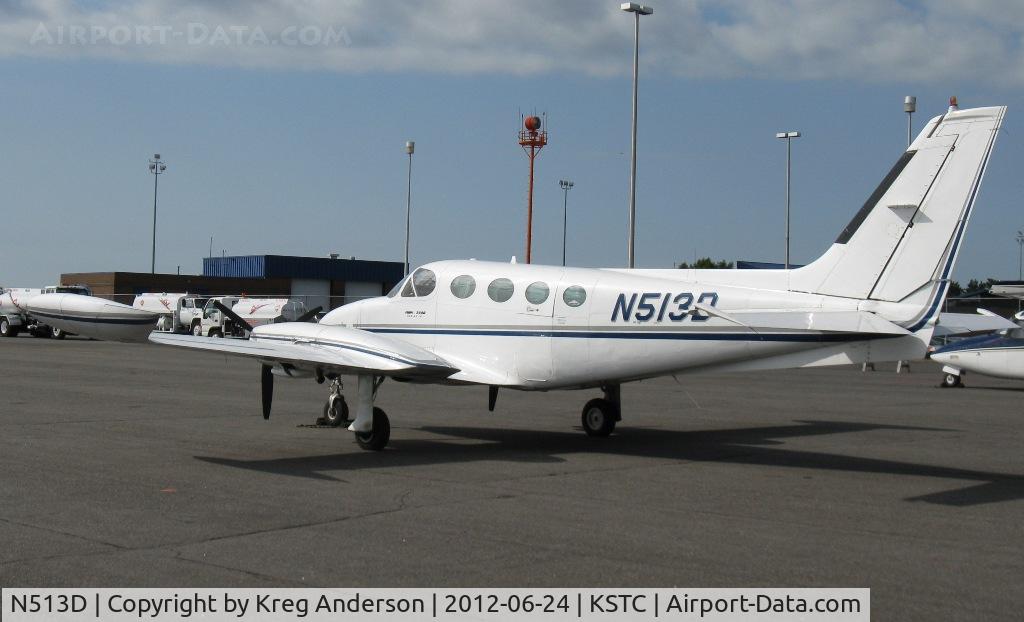 N513D, 1976 Cessna 340A C/N 340A0048, Cessan 340A on the ramp at St. Cloud Regional Airport in St. Cloud, MN.