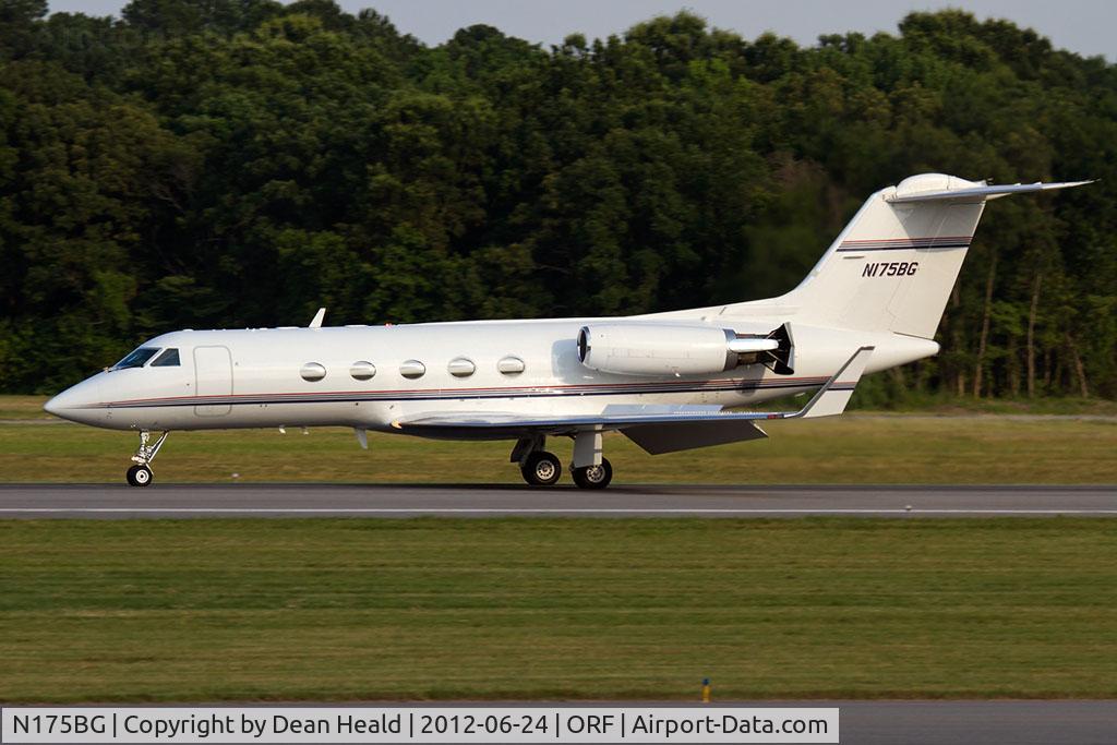 N175BG, 1983 Gulfstream Aerospace G-1159A Gulfstream III C/N 396, Clay Lacy Aviation's 1983 Gulfstream G-III N175BG rolling out on RWY 5 after landing.