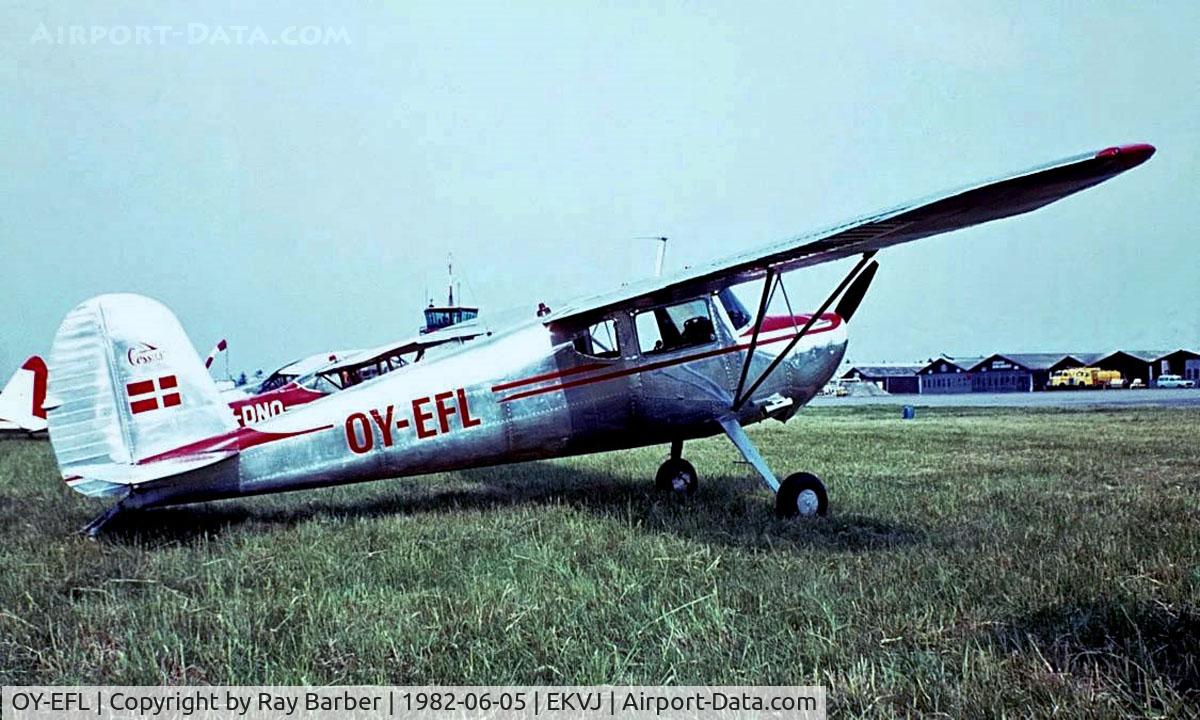 OY-EFL, 1945 Cessna 140 C/N 10220, Taken from a slide.